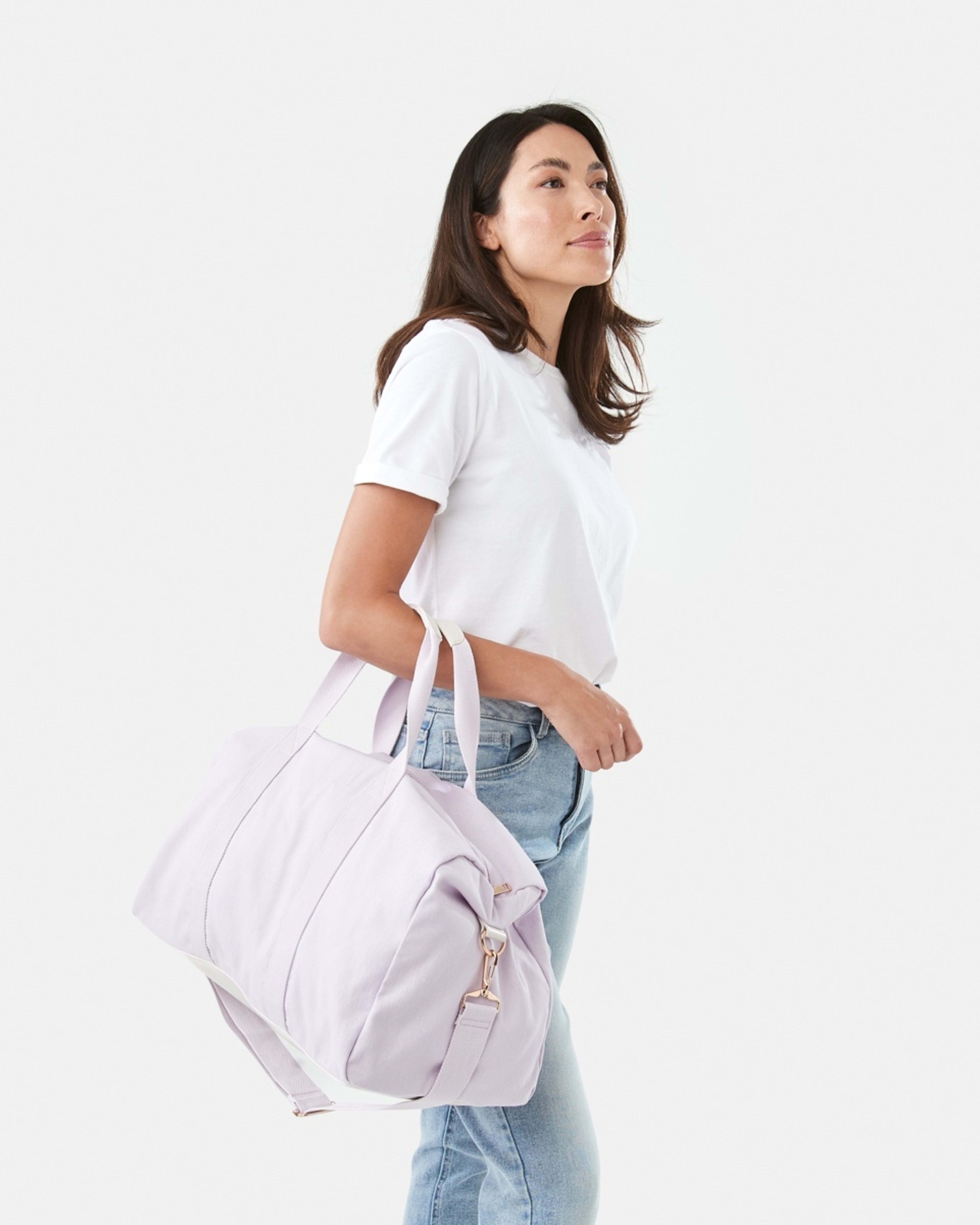 4 Canvas Weekender Bag PURPLE HAZE, 4 of 4