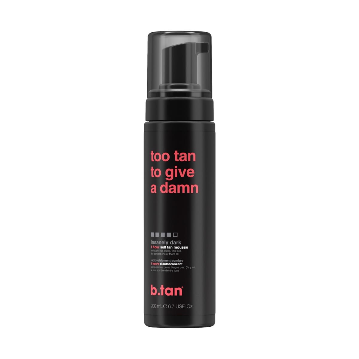 B.tan Too Tan To Give A Damn Insanely Dark Self Tan Mousse 200ml - Kmart