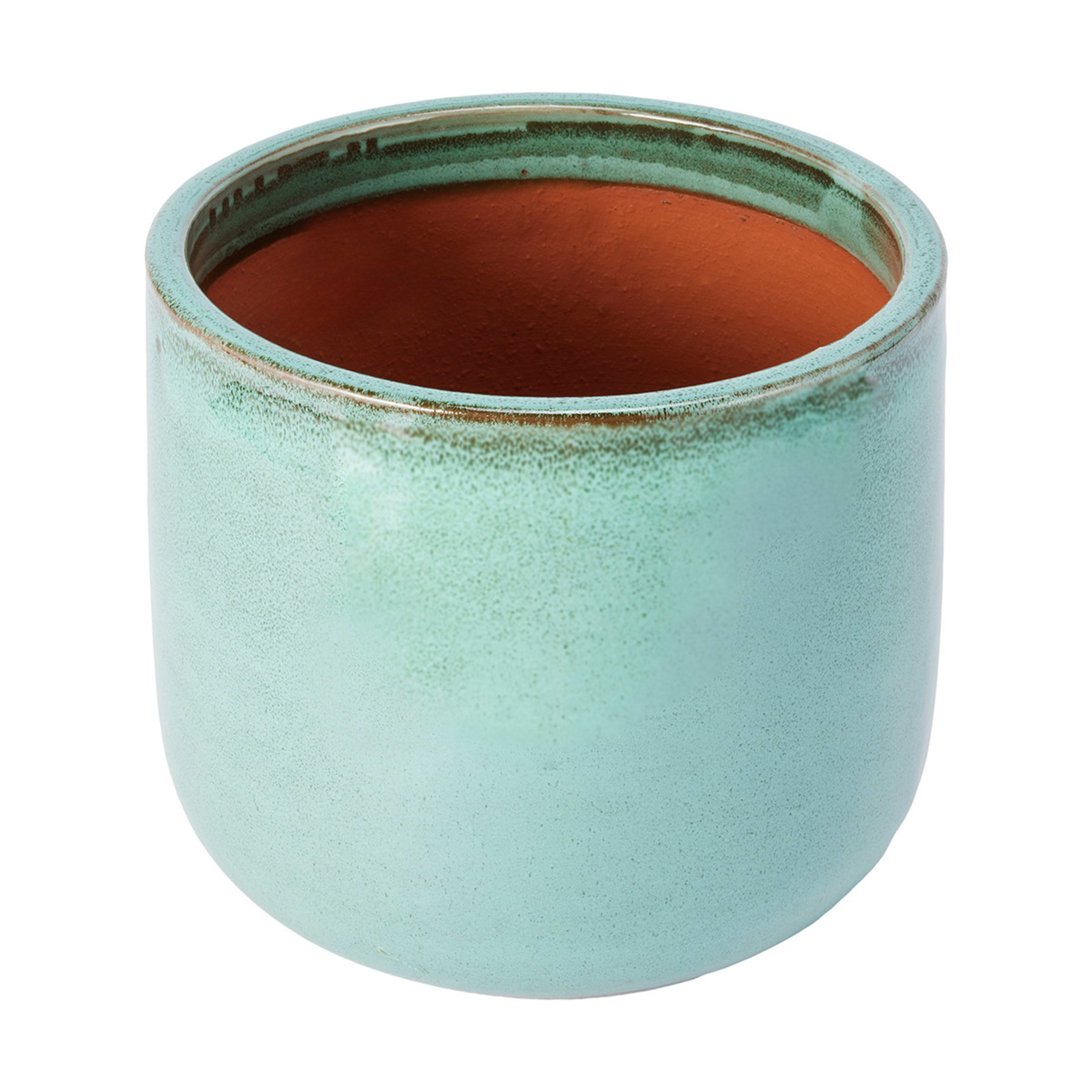 2 Glazed Teal Pot, 2 of 6