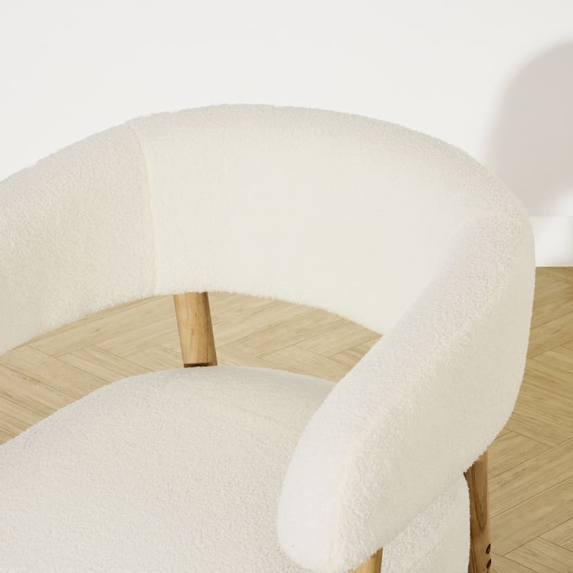 Cora Boucle Lounge Chair Kmart