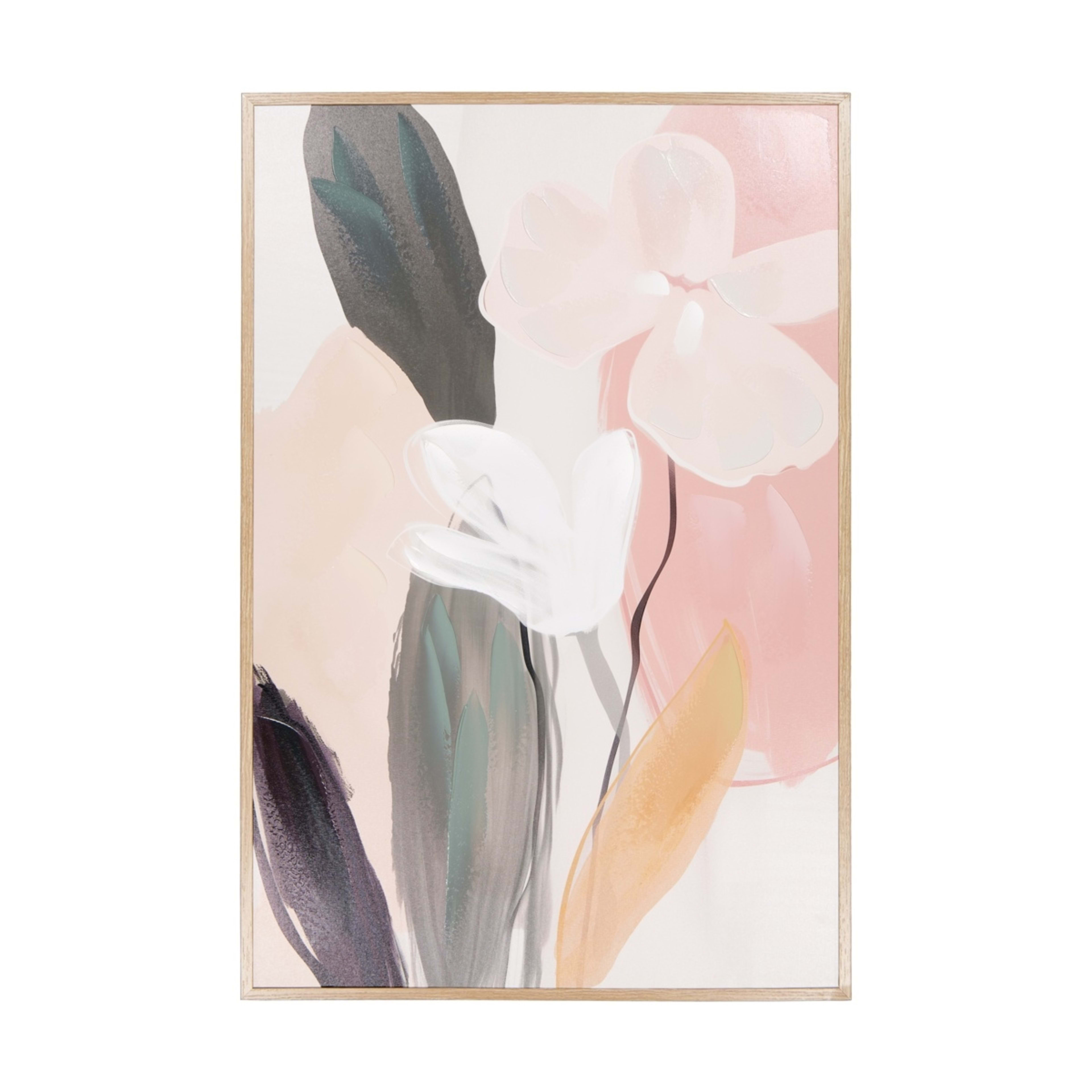 1 Painterly Botanical Framed Canvas