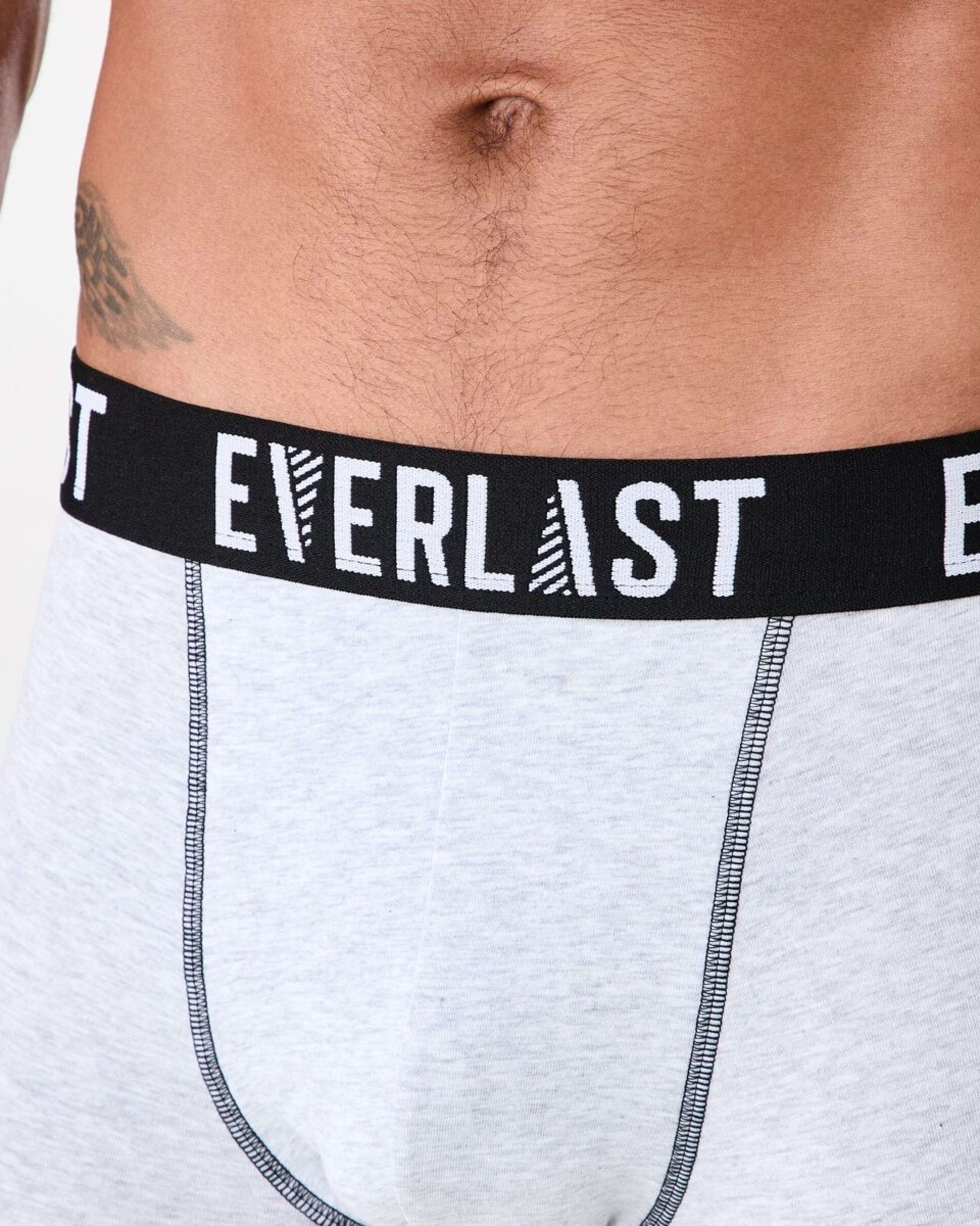 7 3 Pack Everlast Mens Mid Length Trunks CHARCOAL CAMO, 7 of 7