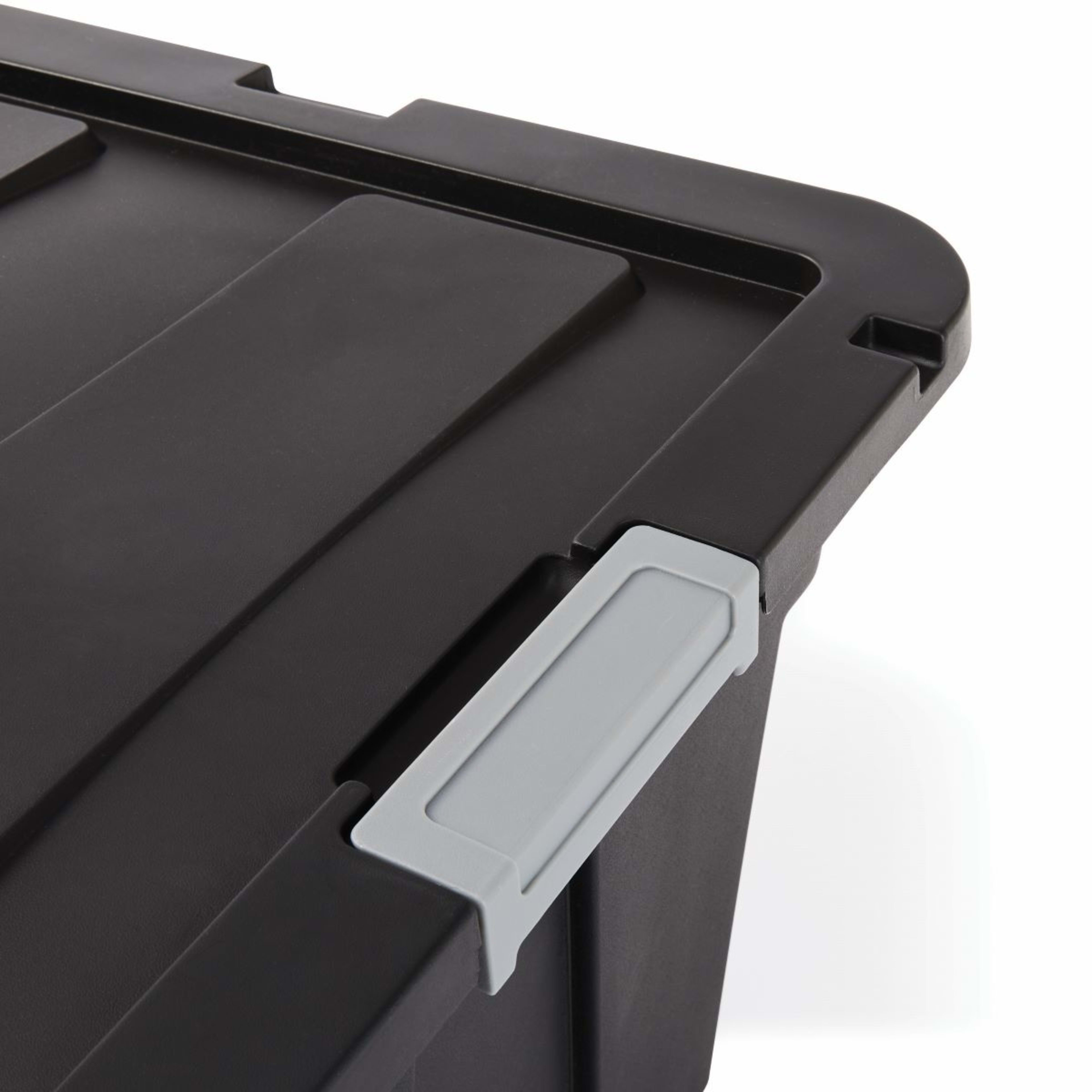 100L Heavy Duty Storage Container Black Kmart