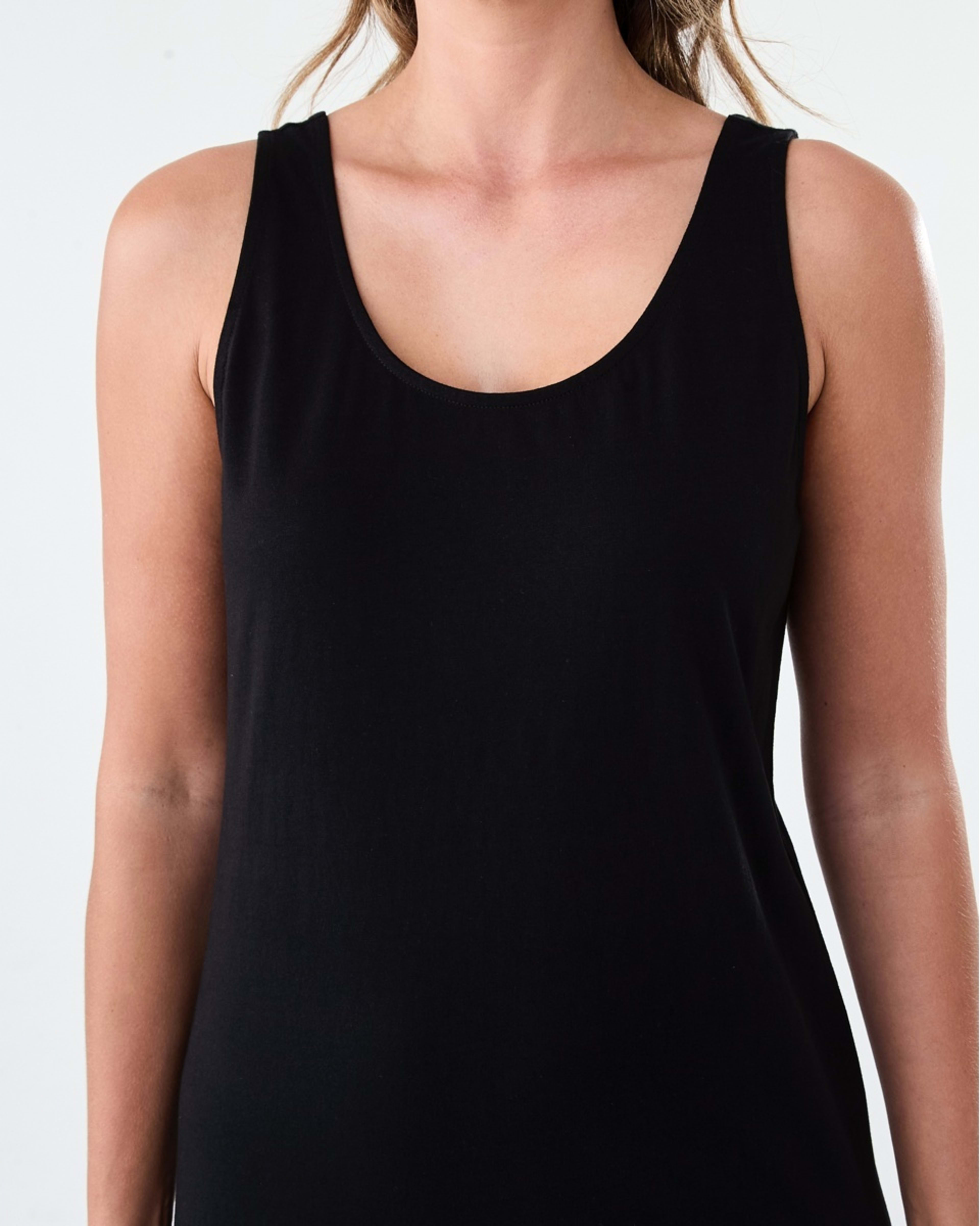 5 Sleeveless Tank Mini Dress Black, 5 of 6