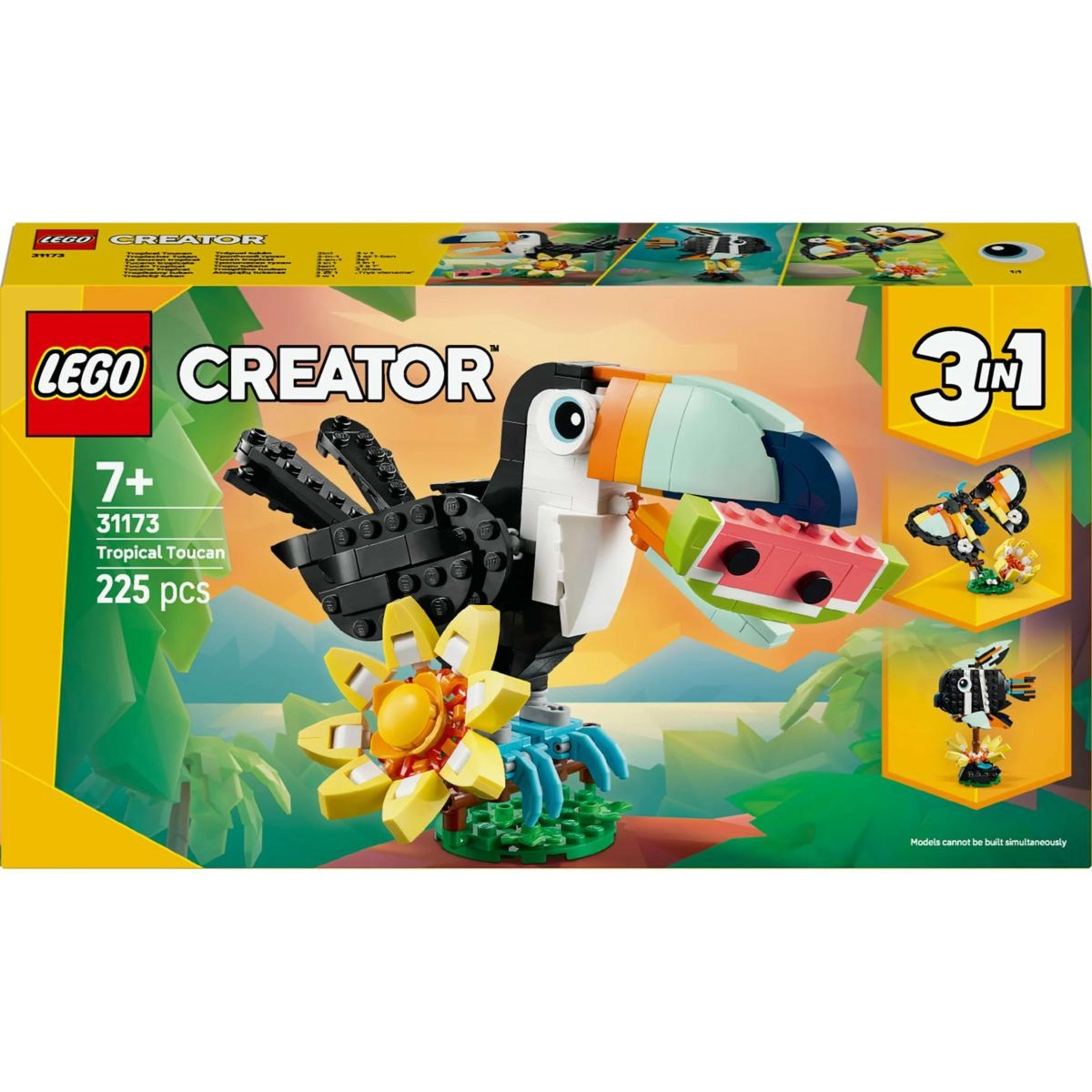 1 LEGO Creator Wild Animals: Tropical Toucan 31173