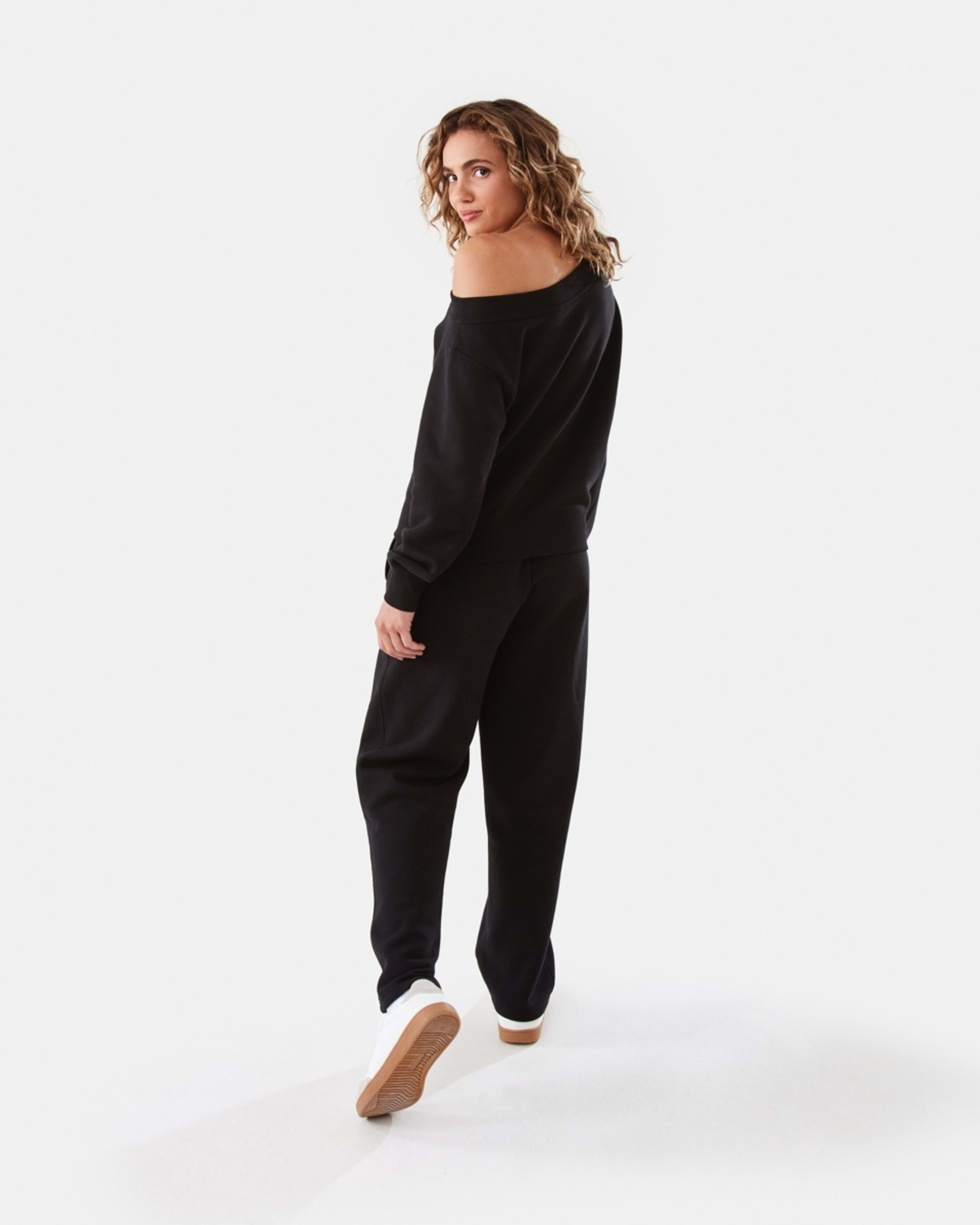4 Barrel Leg Trackpants Black, 4 of 10