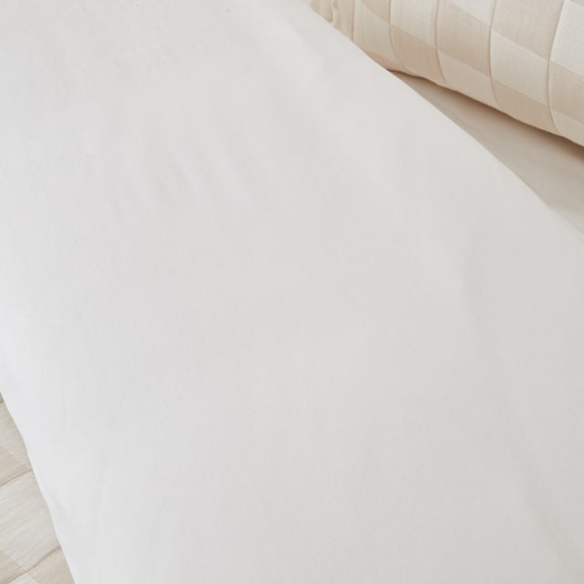 Lennox Cotton Quilt Cover Set King Bed, Off White Kmart