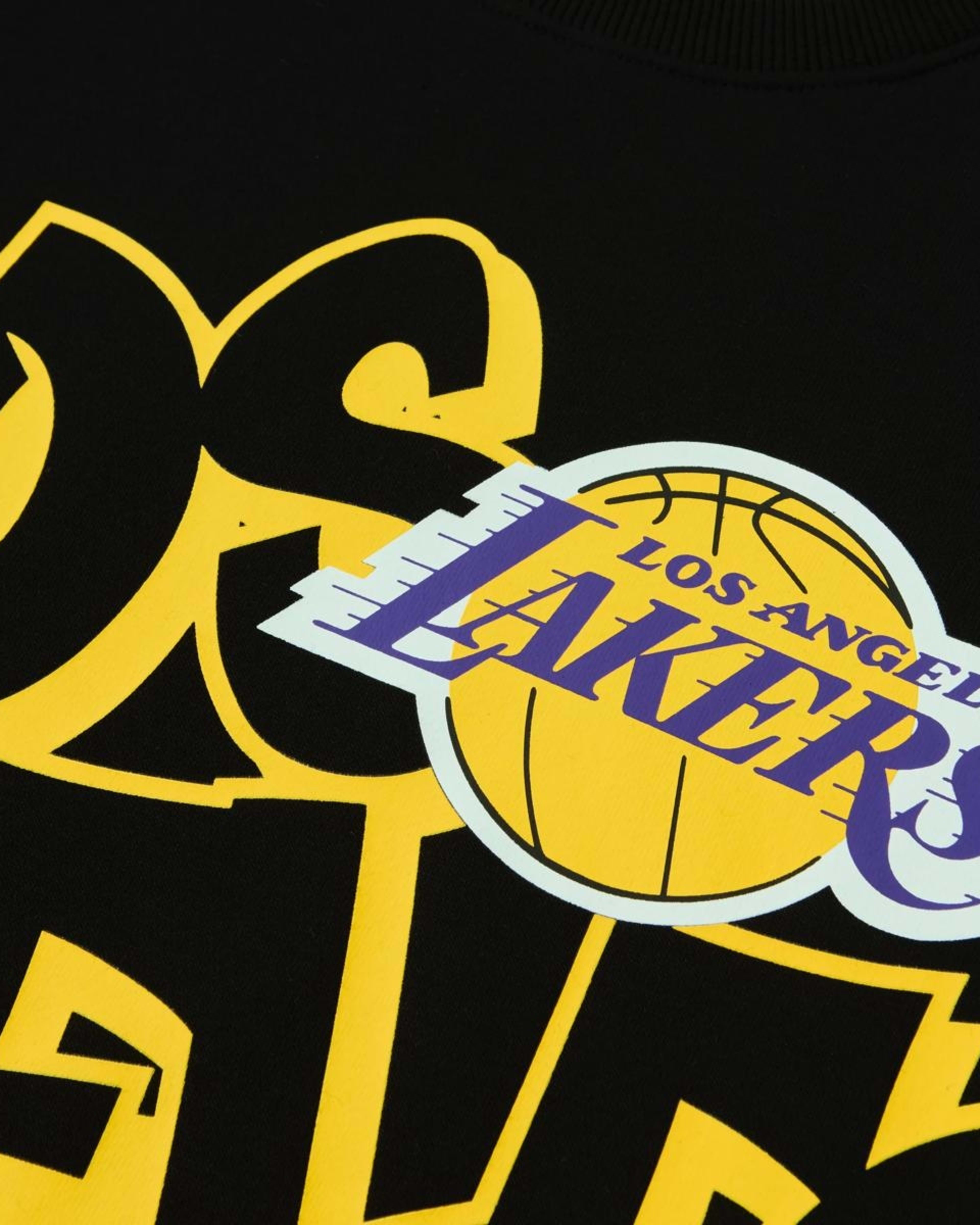5 Official NBA Kids Fleece Crew Neck Top BLACK LAKERS FLEECE CREW, 5 of 5