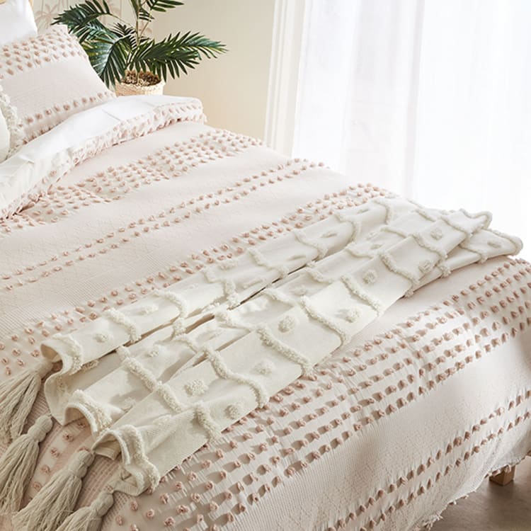 Cotton Aruba Throw Natural Kmart