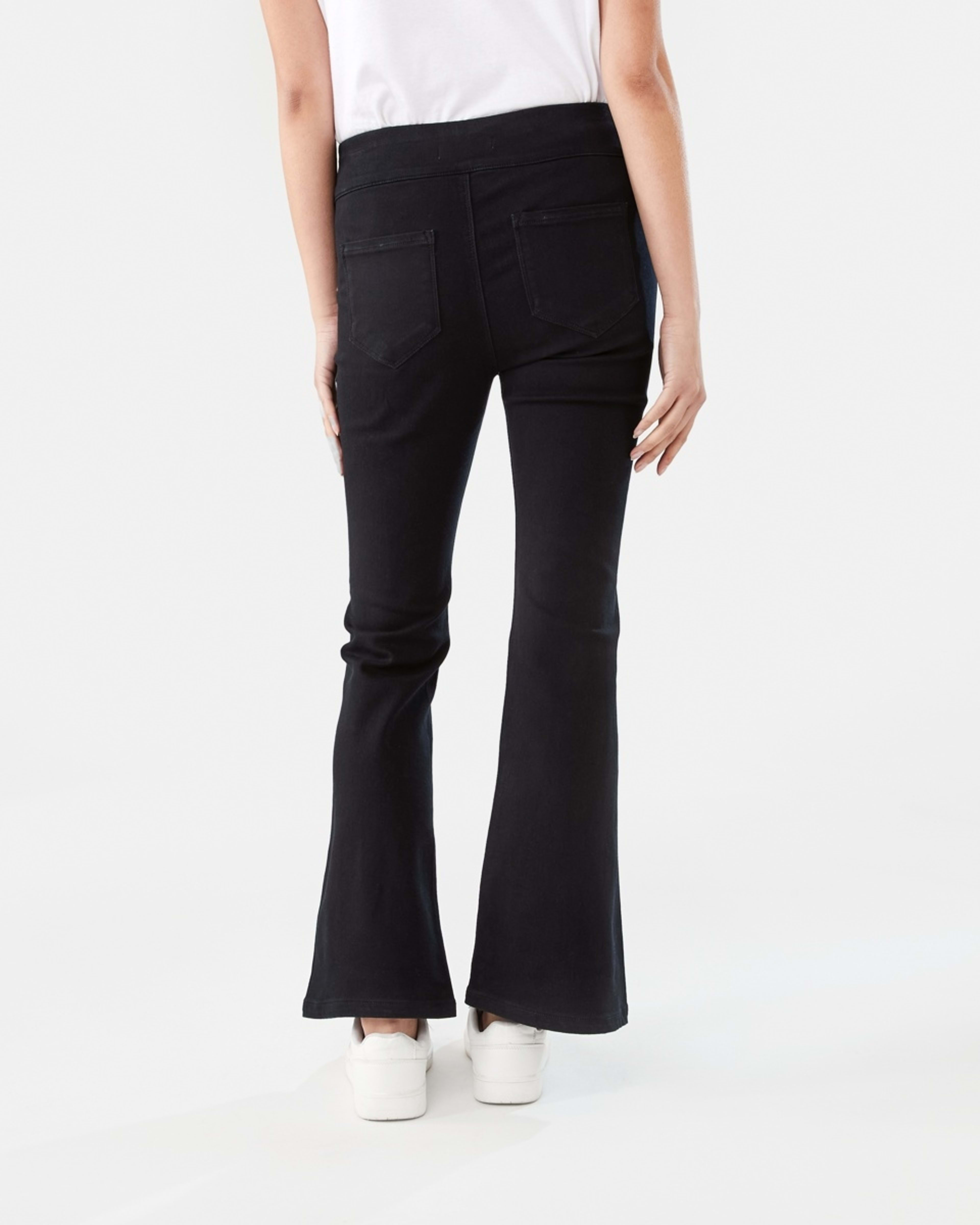 4 Flare Denim Jeggings BLACK, 4 of 8