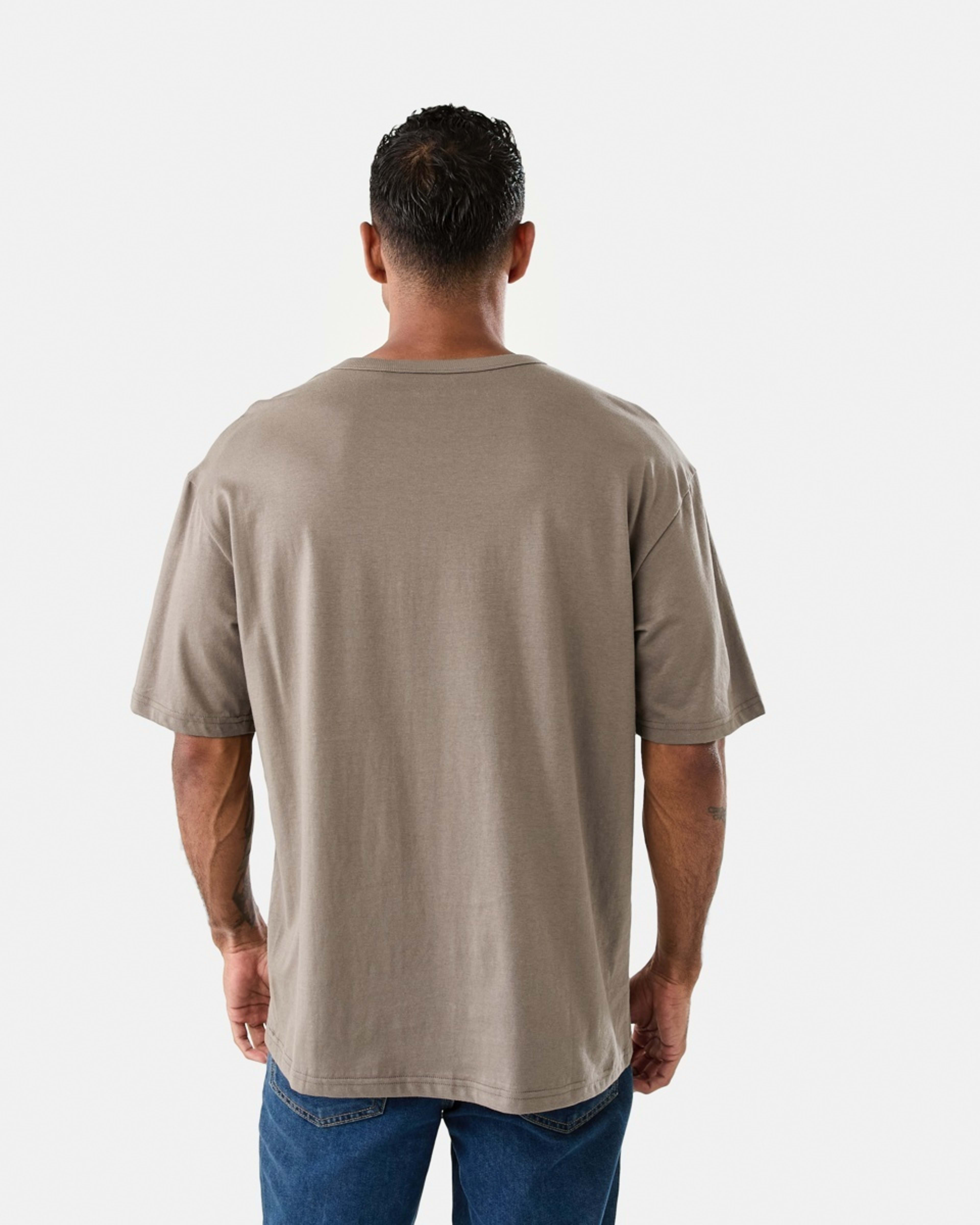 3 Oversized Graphic T-shirt Eagle Brown, 3 of 5
