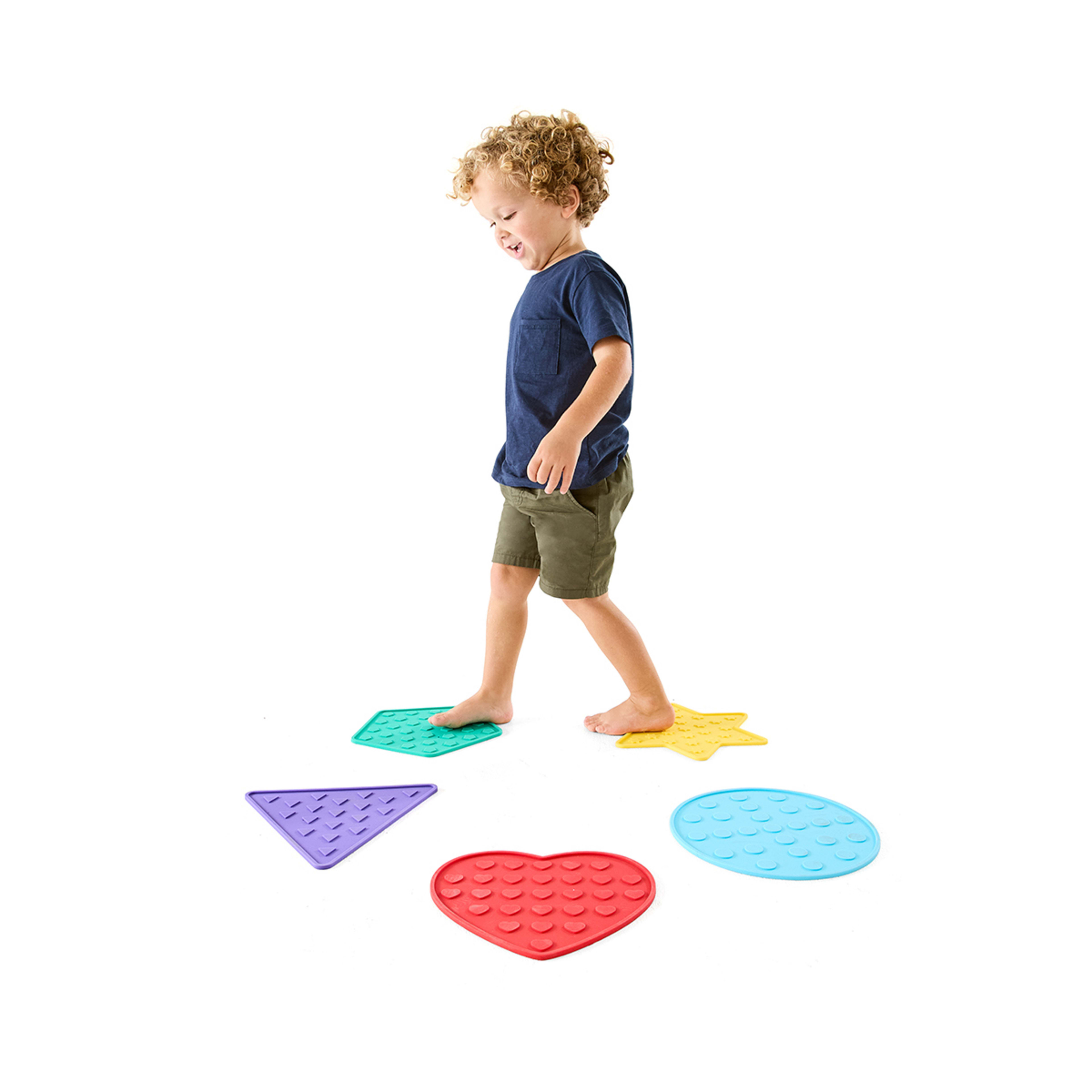 1 5 Piece Silicon Sensory Stepping Tiles