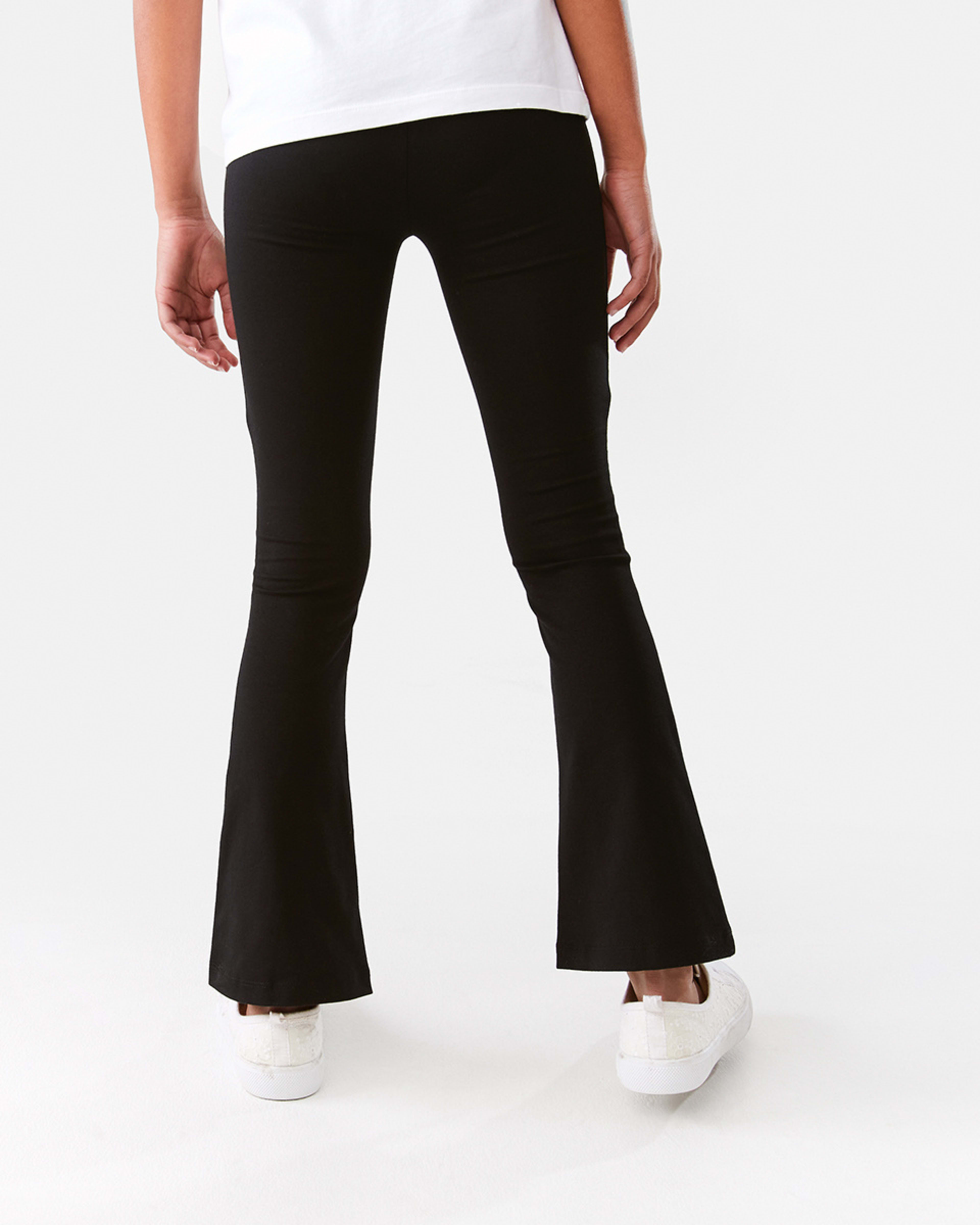 2 Split Flare Leggings Black, 2 of 8
