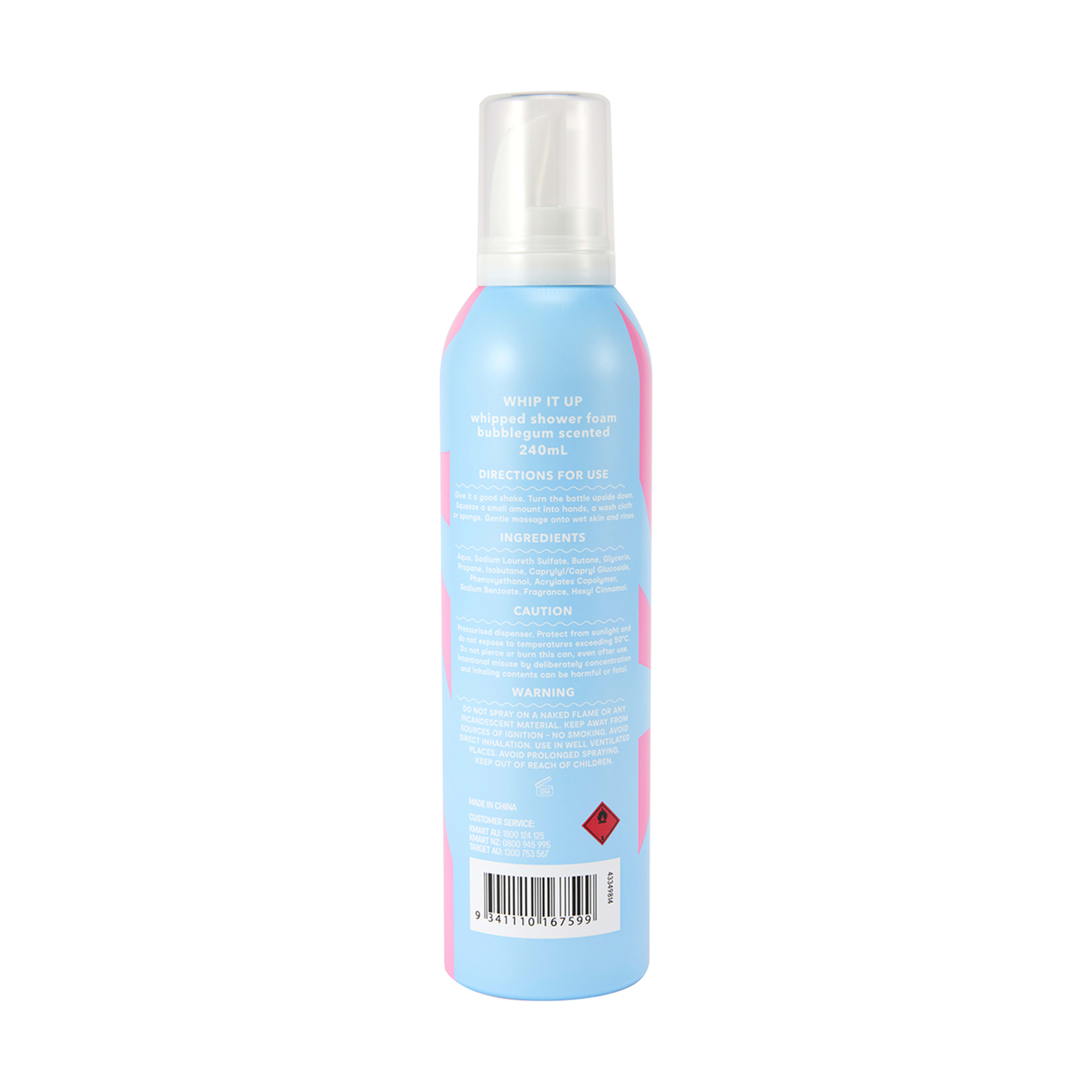 3 OXX Bodycare Whip It Up Whipped Shower Foam 240ml - Bubblegum Scented, 3 of 6
