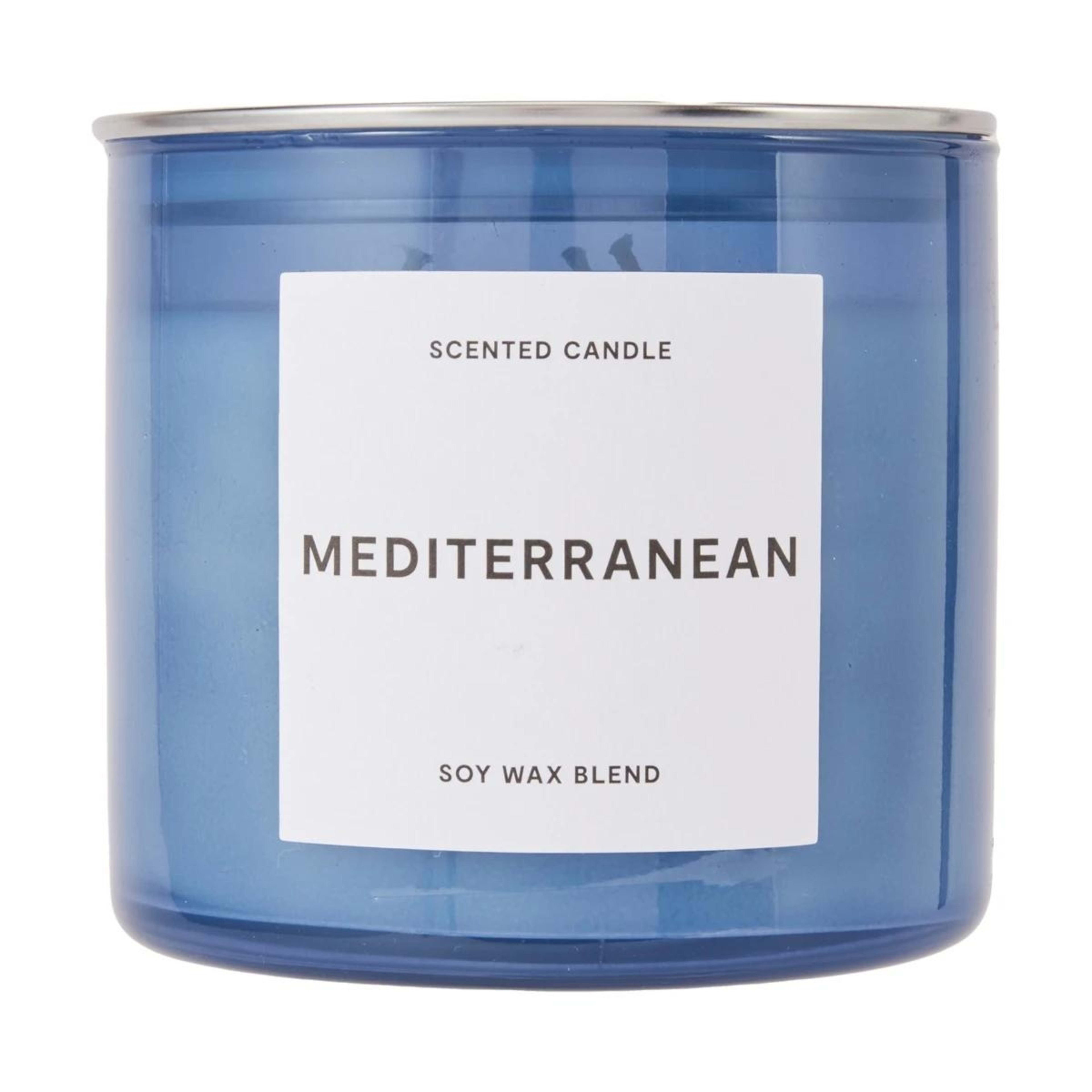 1 Mediterranean Inspired Glass Candle