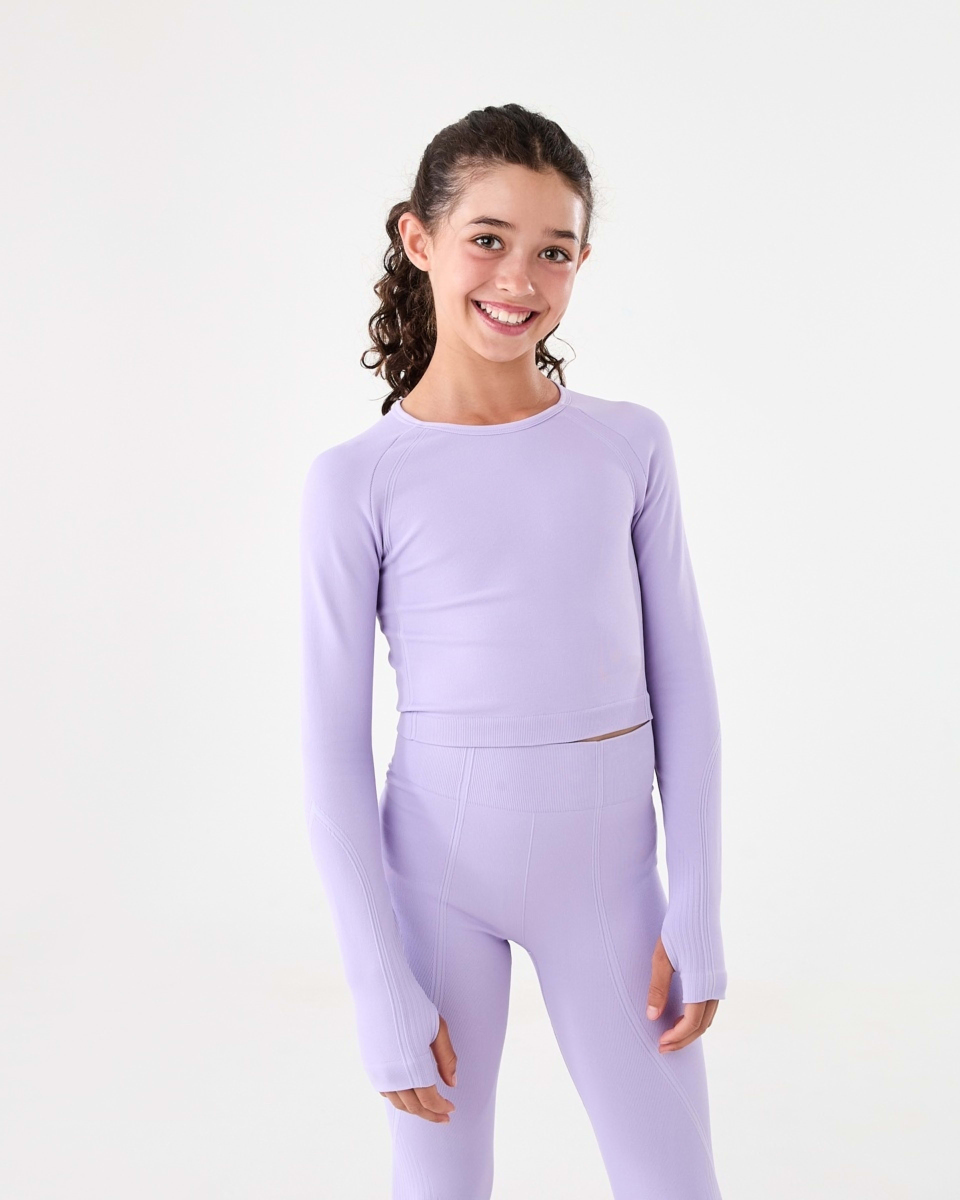 1 Active Long Sleeve Seamfree Top Ptl Purple