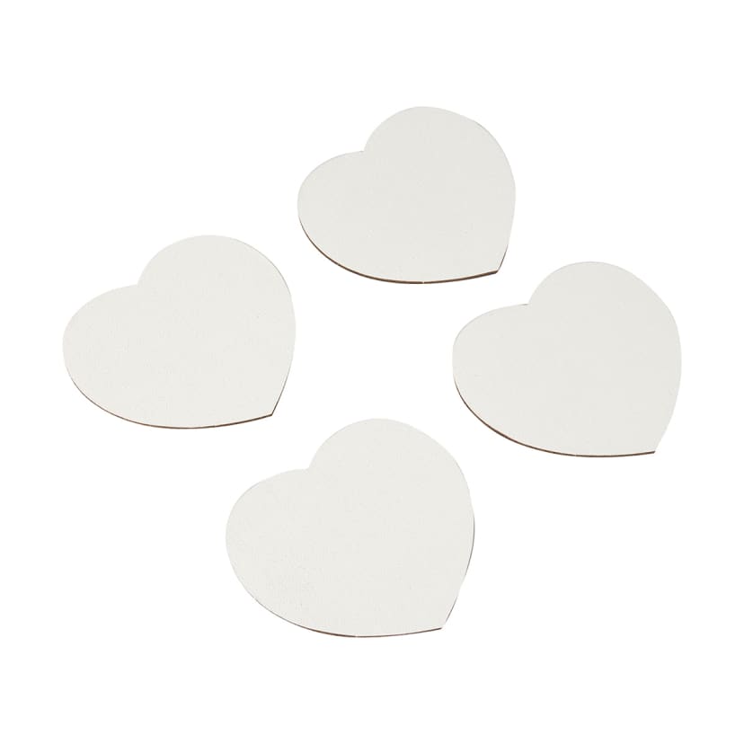 4 Pack Paintable Heart Canvas Fridge Kmart