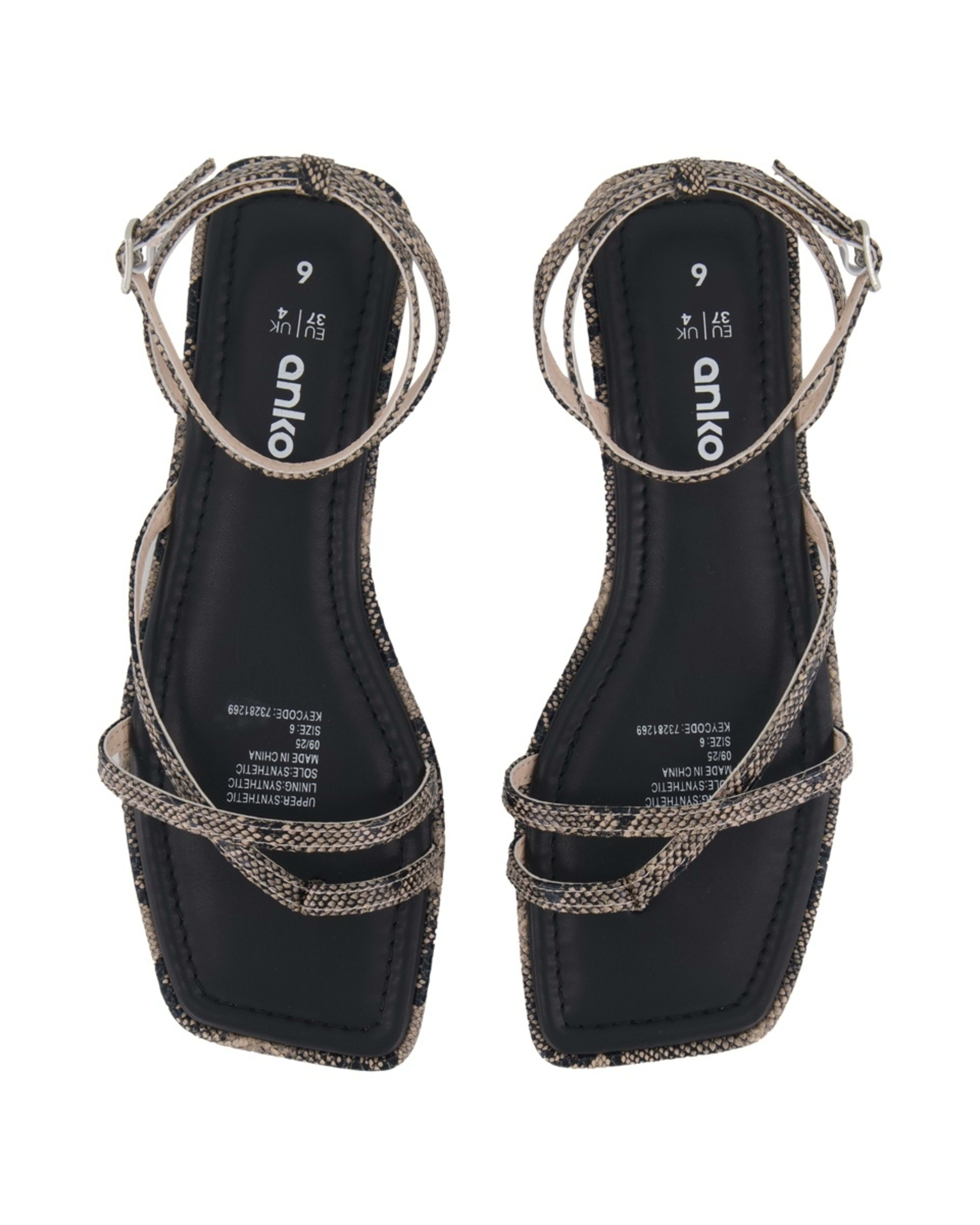 3 Strappy Toe Sandals Snake, 3 of 3
