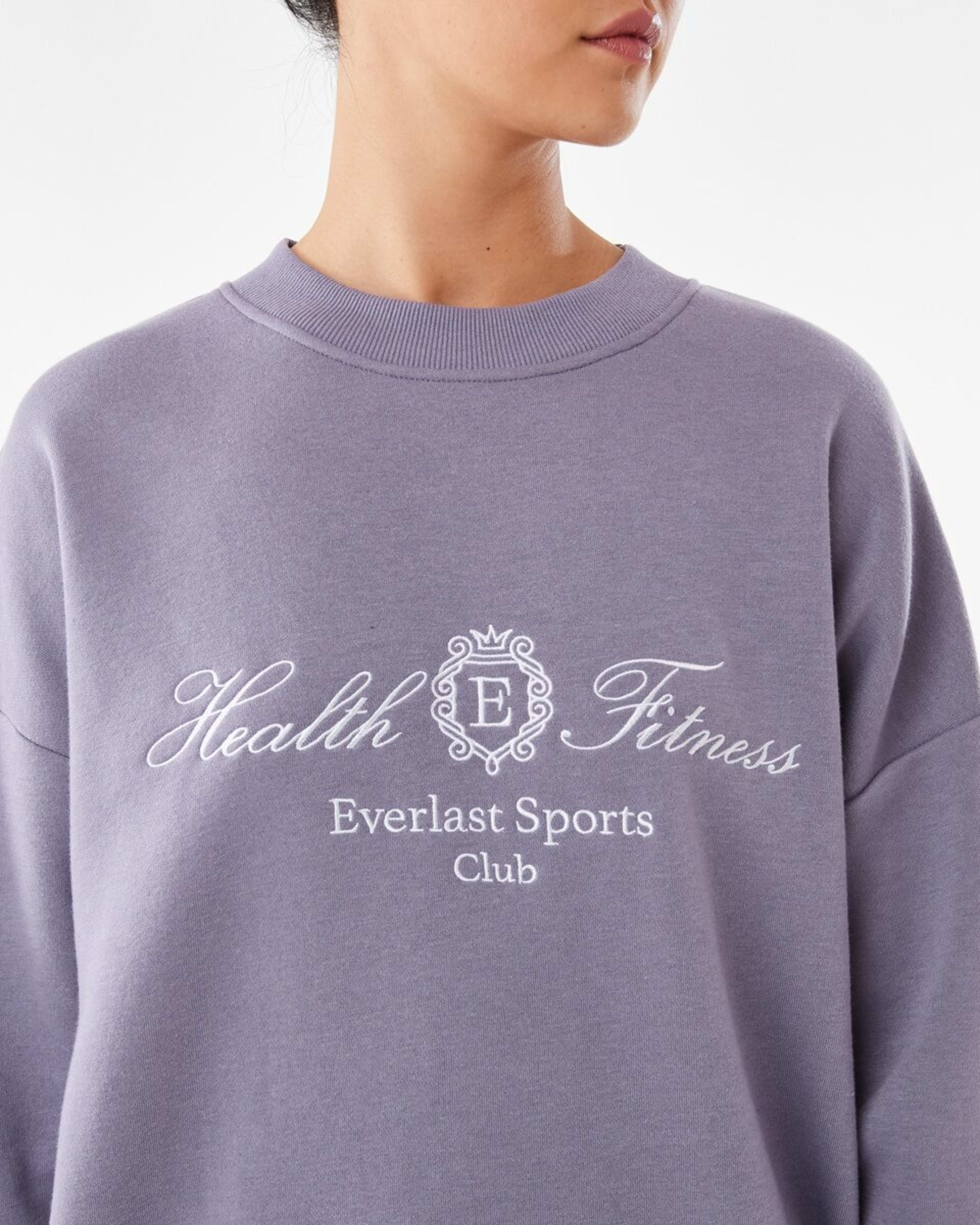 8 Everlast Womens Street Oversized Crew Sweatshirt Dusk, 8 of 8