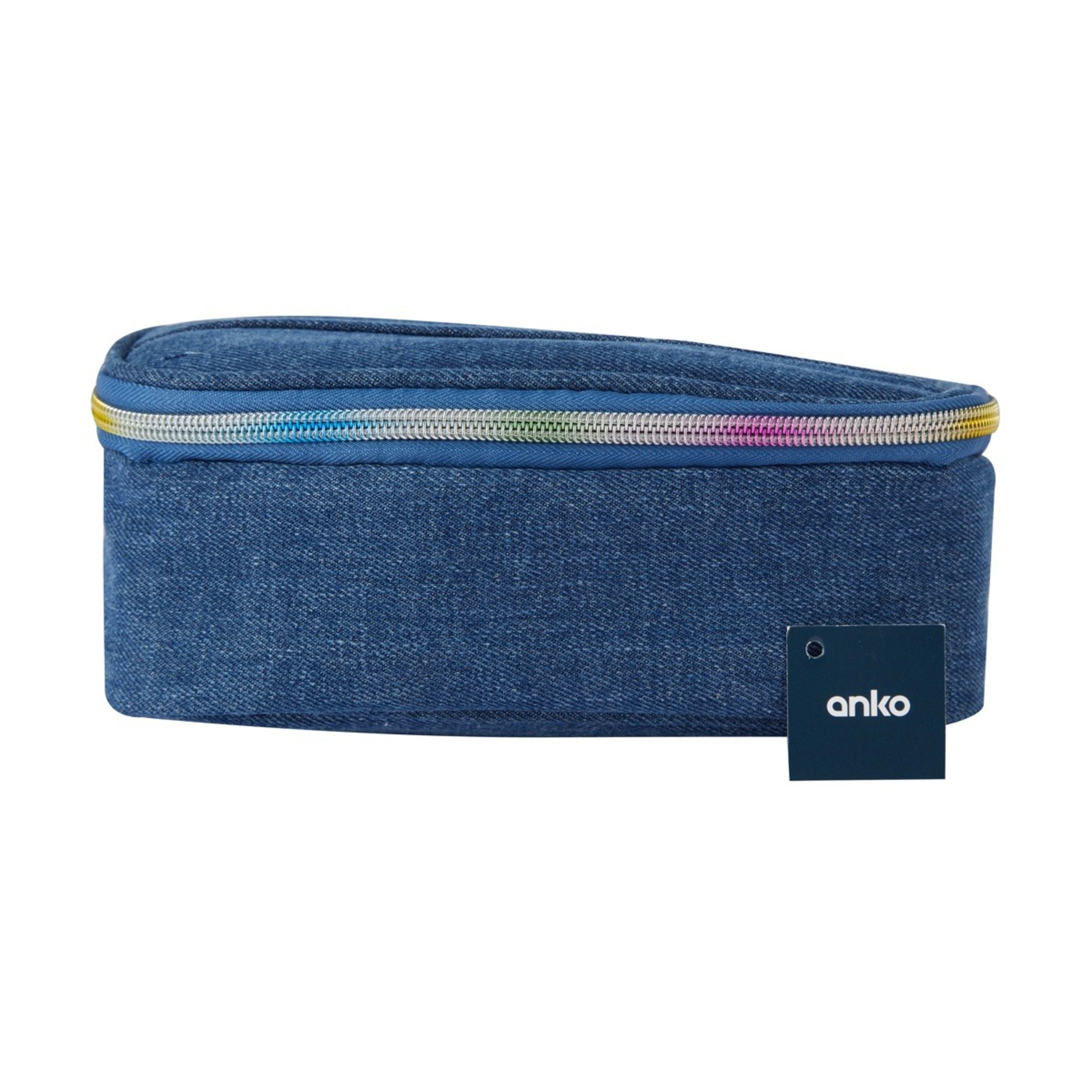 5 Pencil Case Zip Top - Denim, 5 of 5