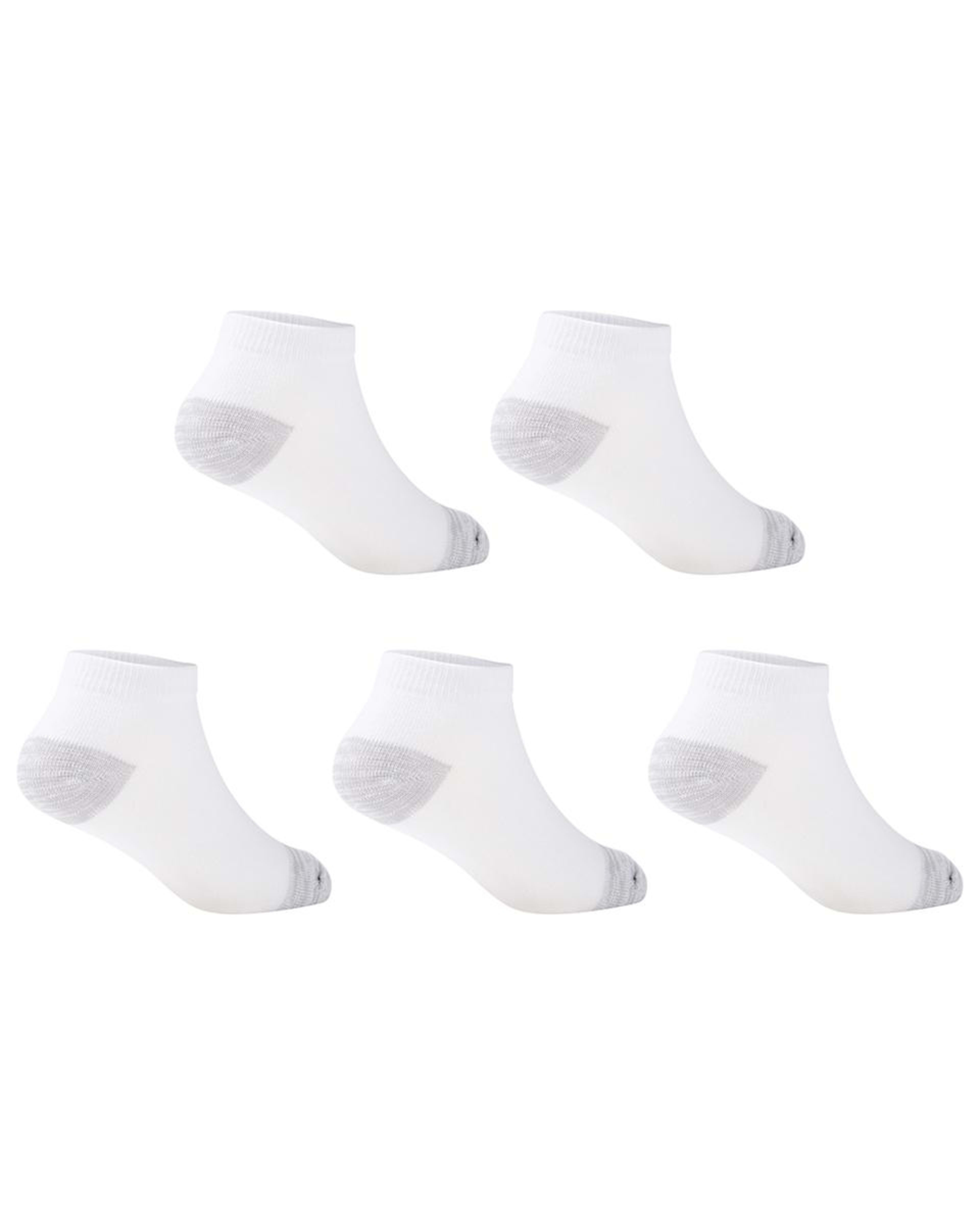 2 5 Pack Low Cut Socks White, 2 of 2