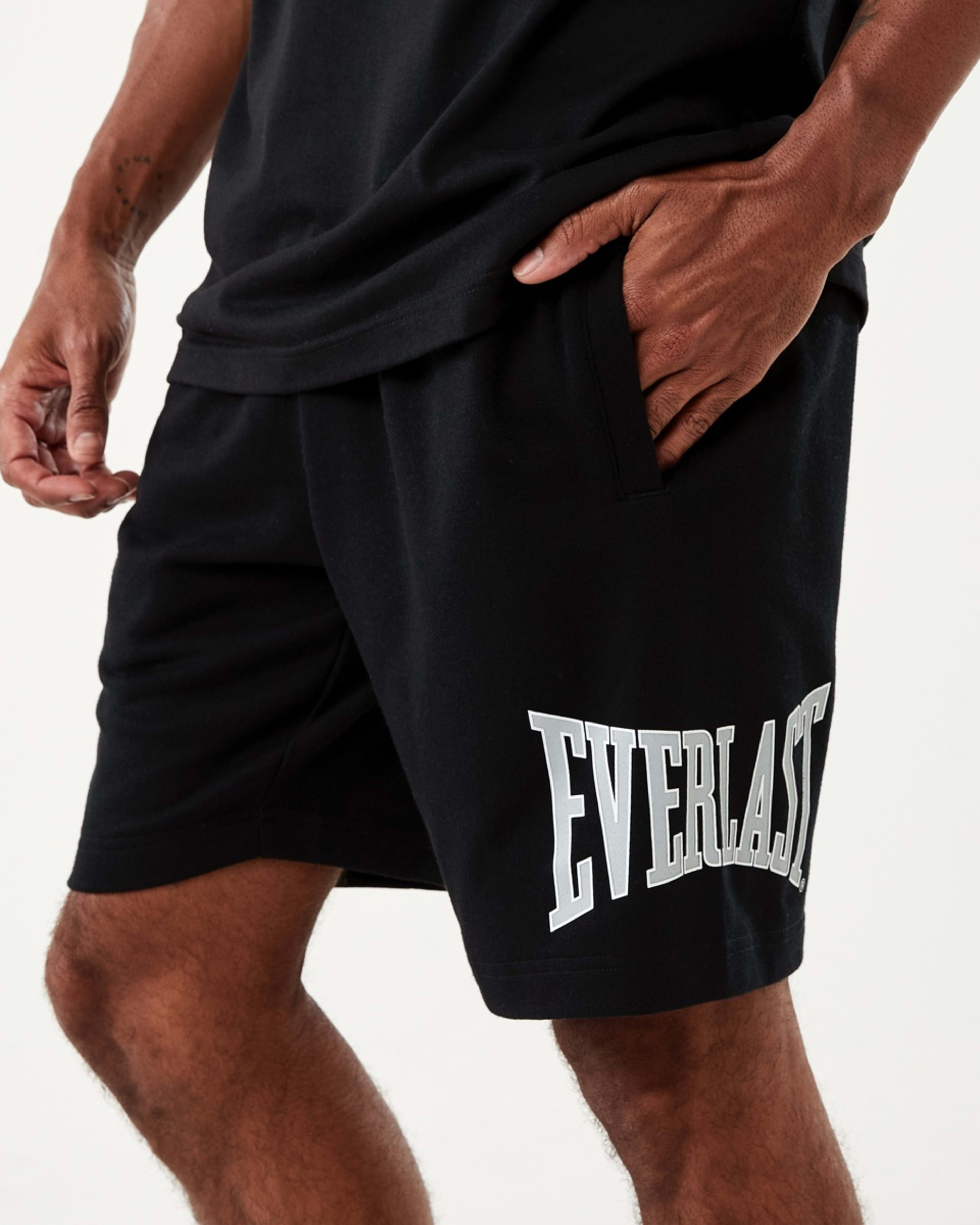 1 Everlast Mens French Terry Shorts Blck Class