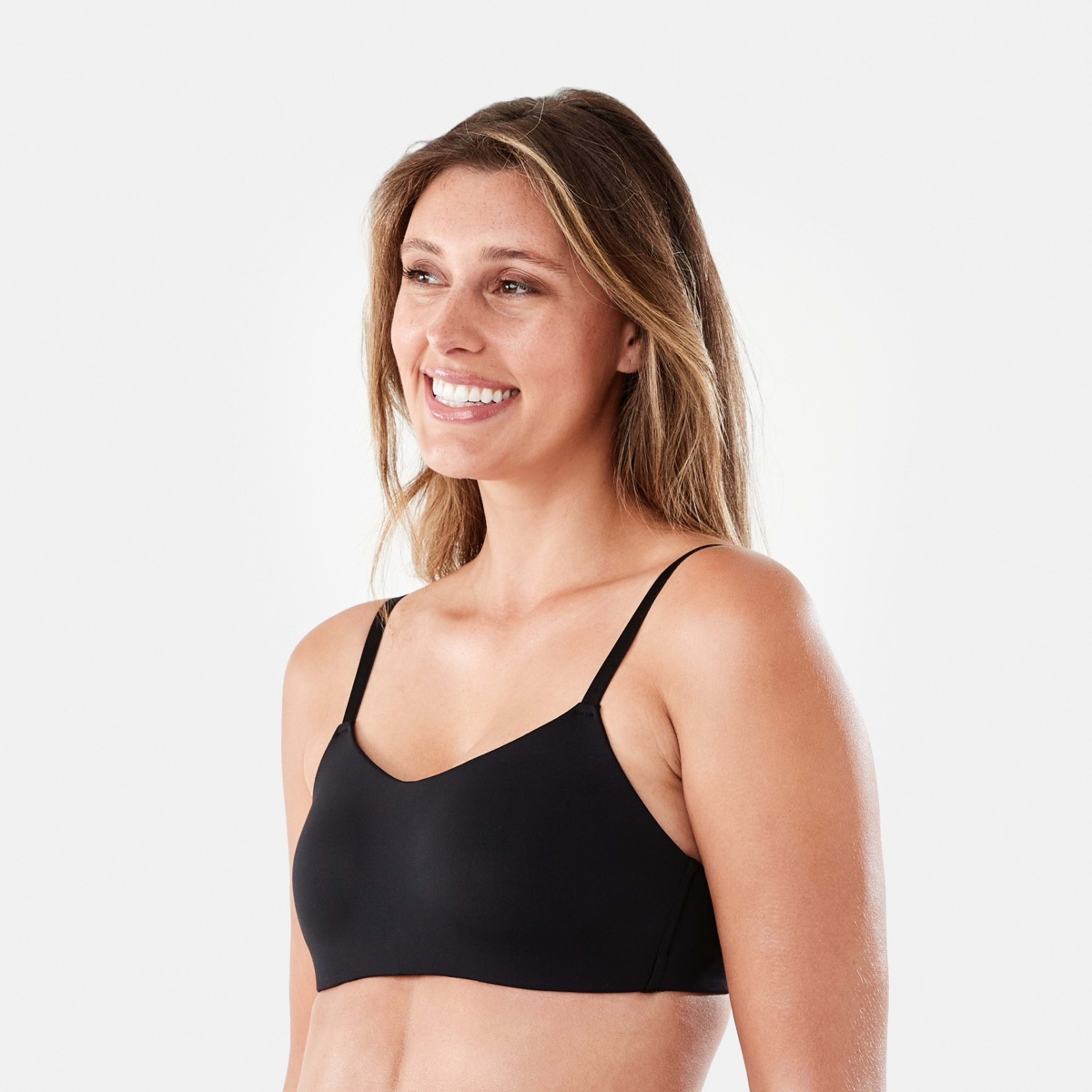 2 Wirefree Smooth Scoop Bra Black, 2 of 6