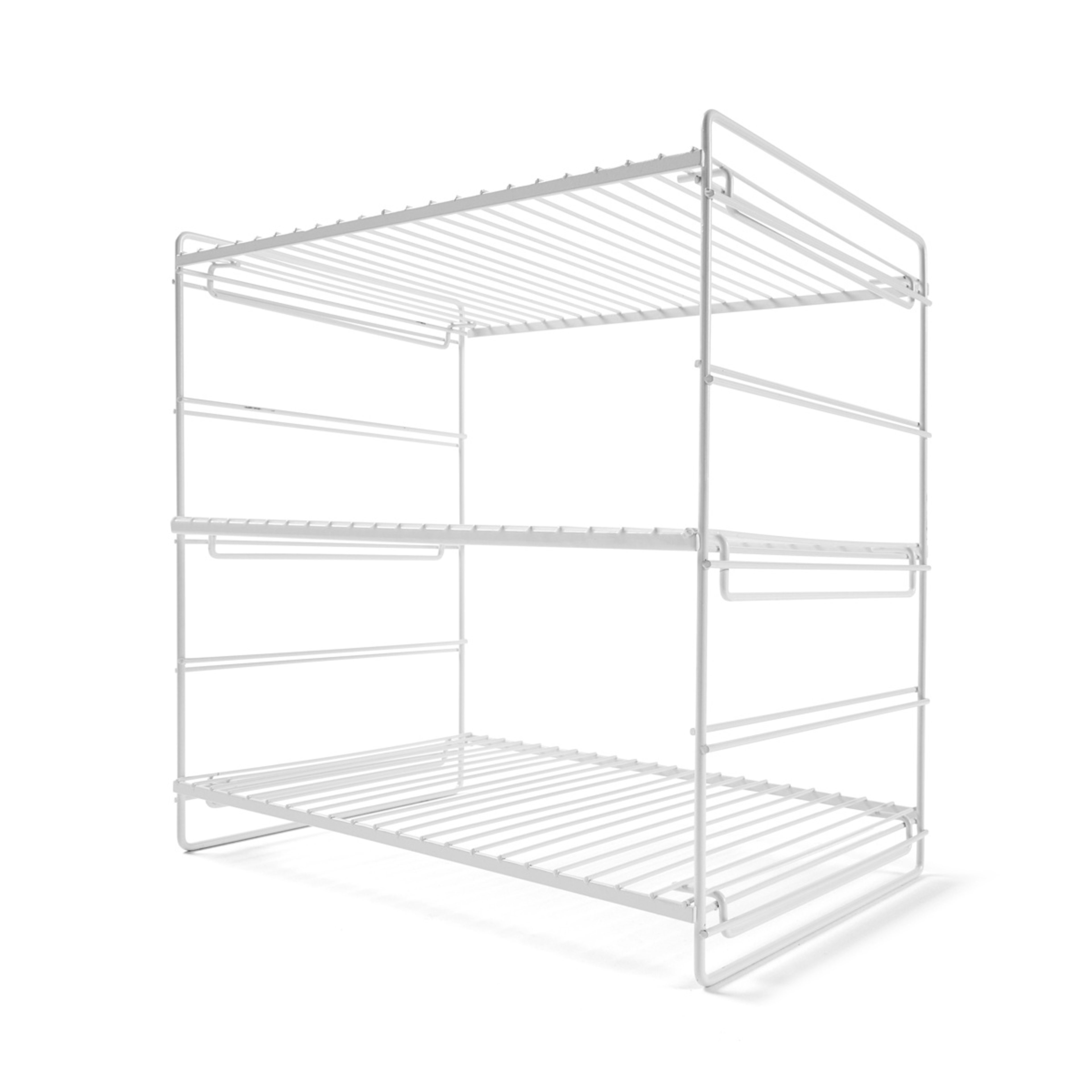 2 White Wire 3 Tier Shelf, 2 of 7