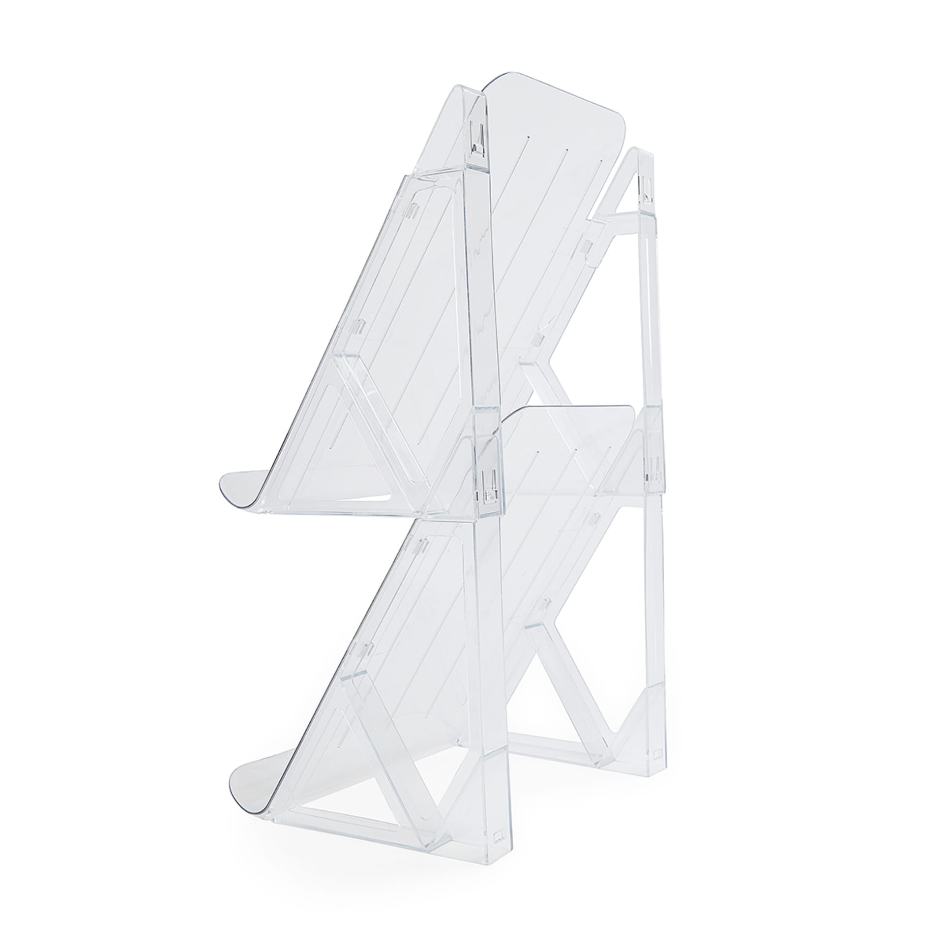 Set of 2 Clear Stacking Shoe Racks Kmart