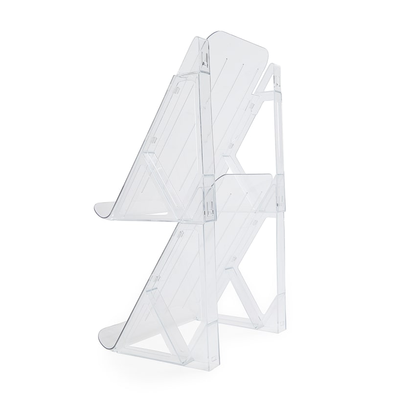 Set of 2 Clear Stacking Shoe Racks Kmart