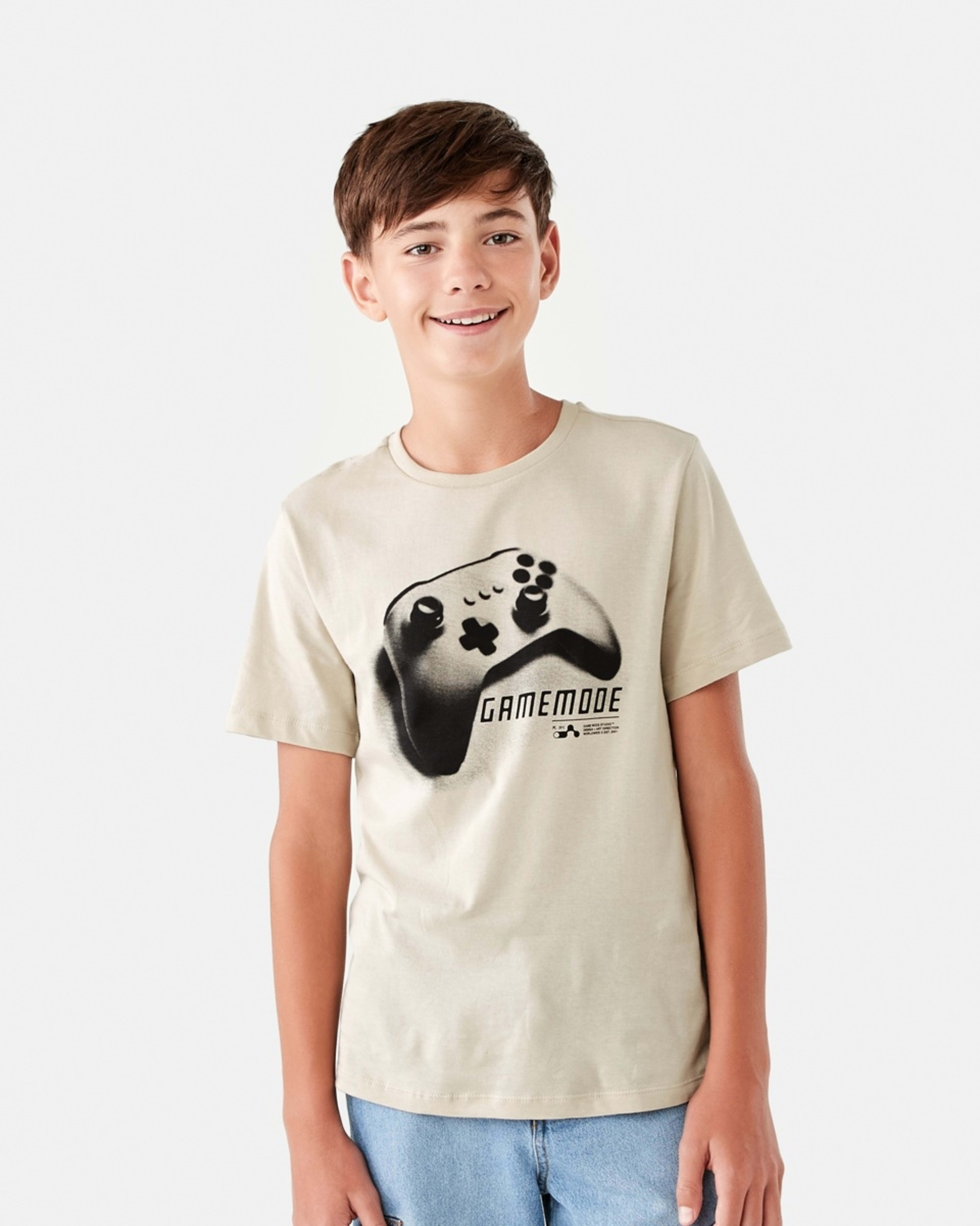 1 Short Sleeve Print T-shirt Game Mode Neutral
