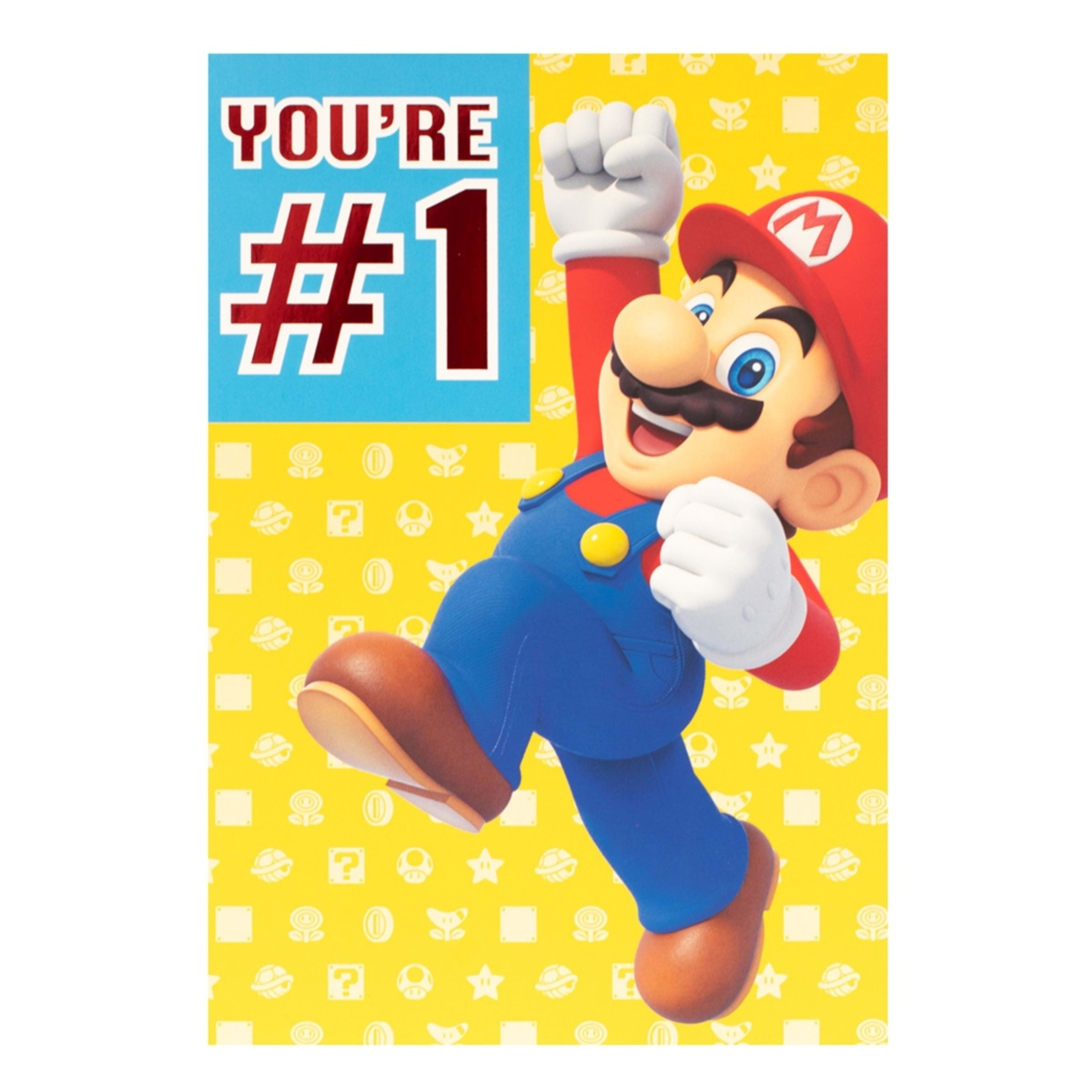 3 Hallmark Nintendo Mario Father's Day Card - Number 1, 3 of 3