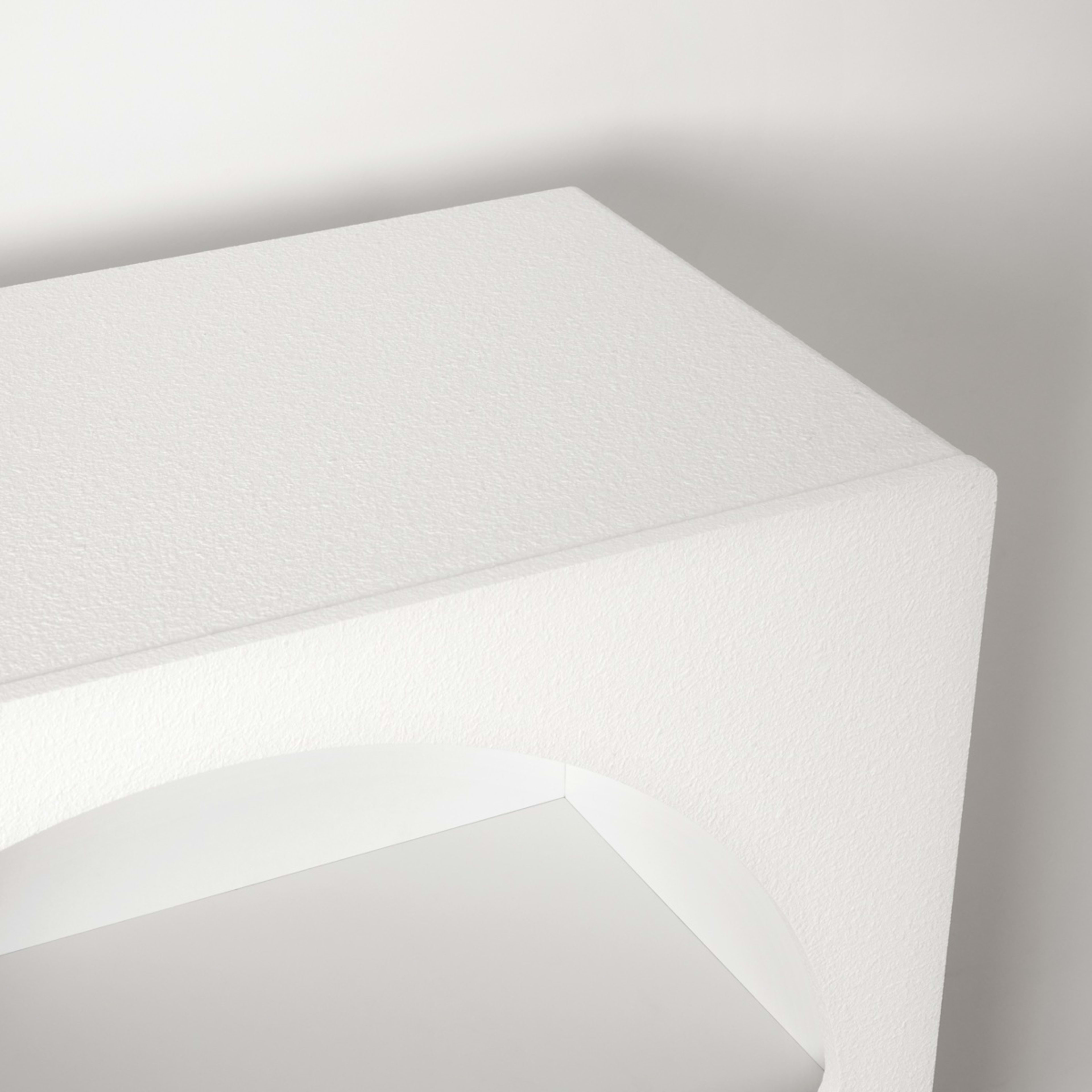 6 Textured Arched Bookcase - White, 6 of 10