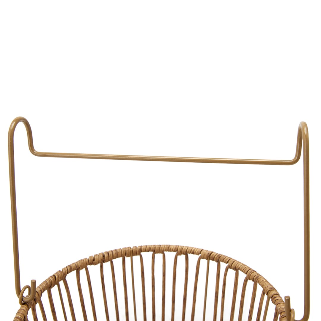 Rattan Look Peg Basket Brown Kmart