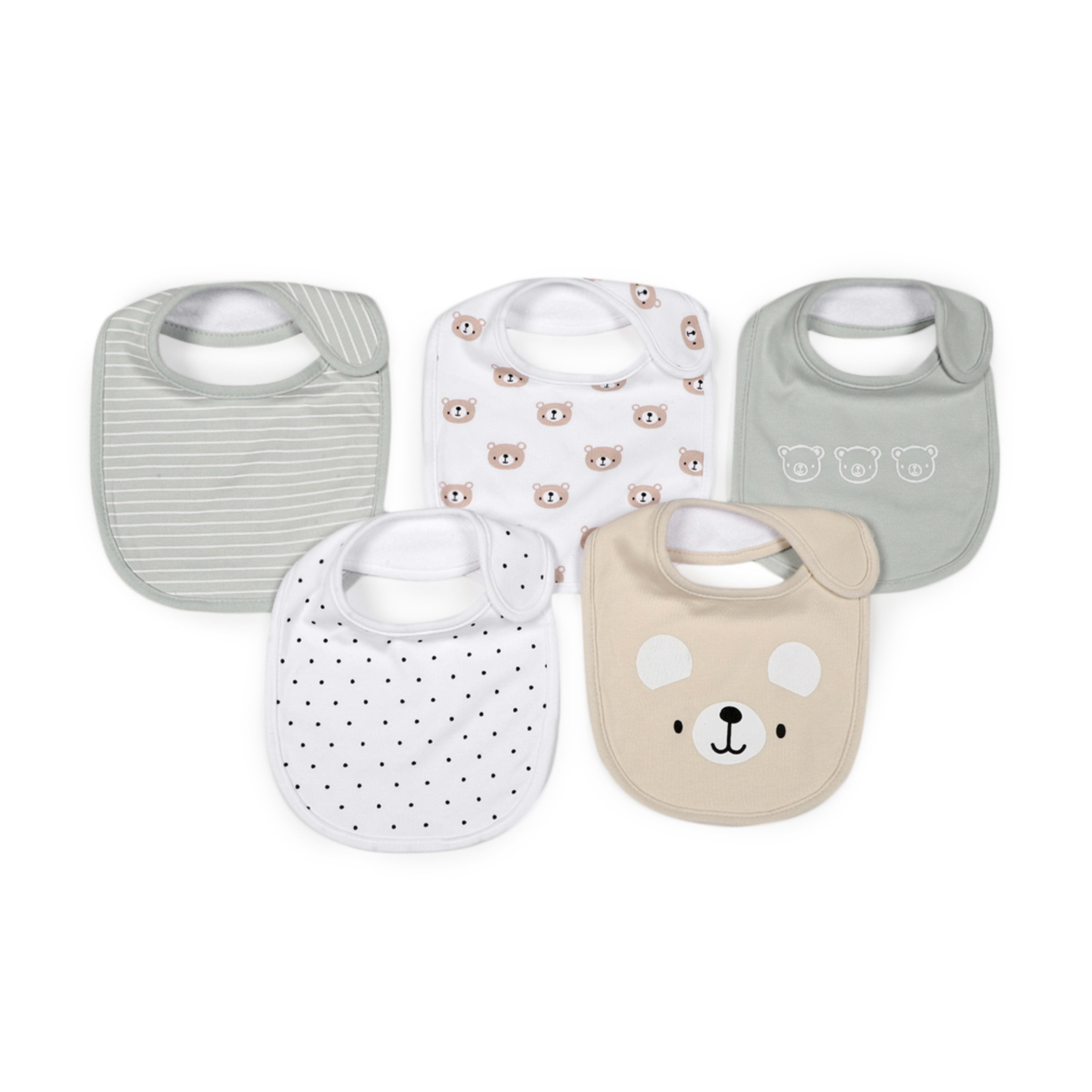 1 5 Pack Bibs - Bear