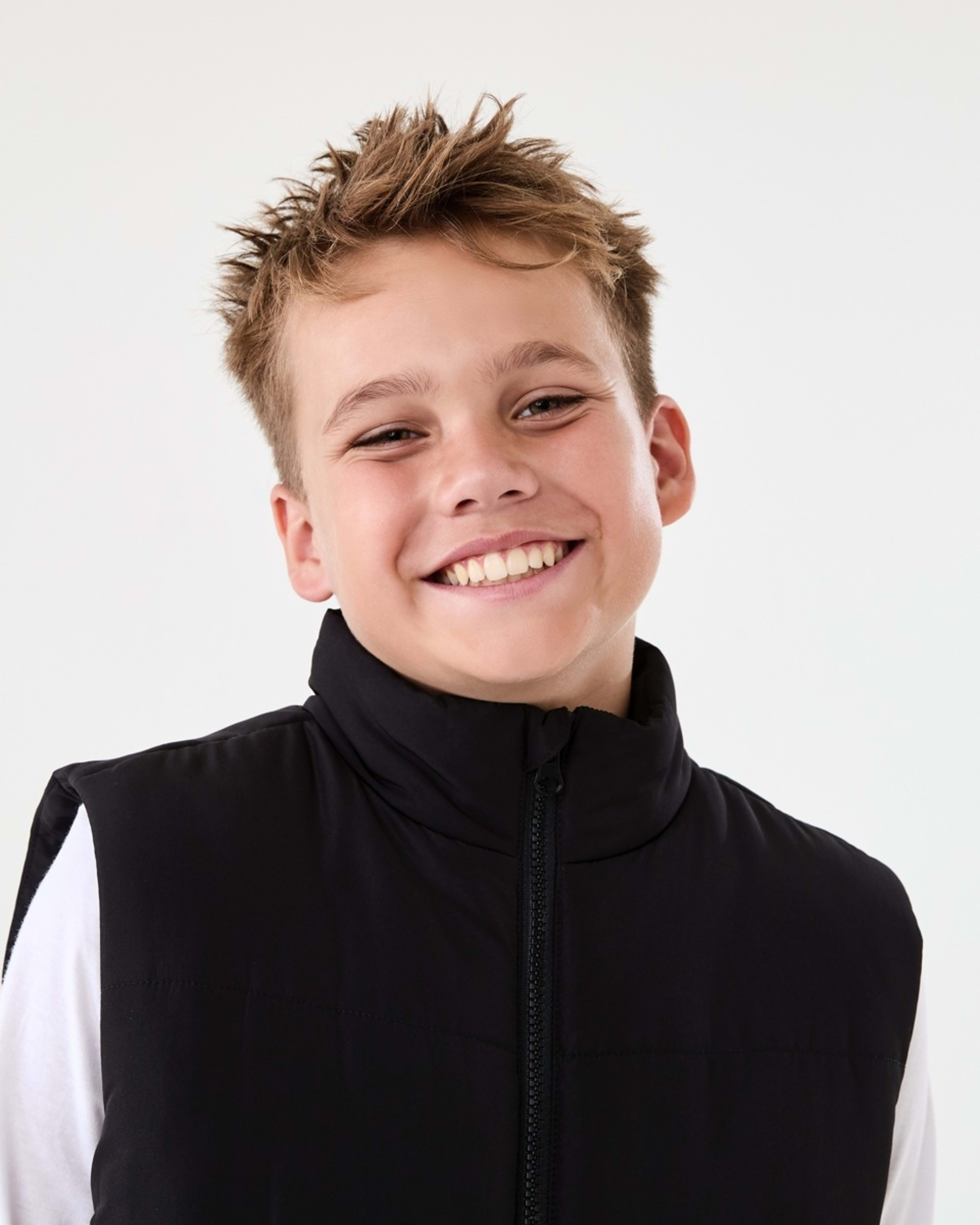 4 Basic Puffer Vest Black, 4 of 9