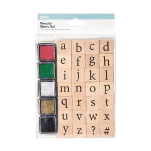 Wooden Stamp Set - Alphabet, Lower Case