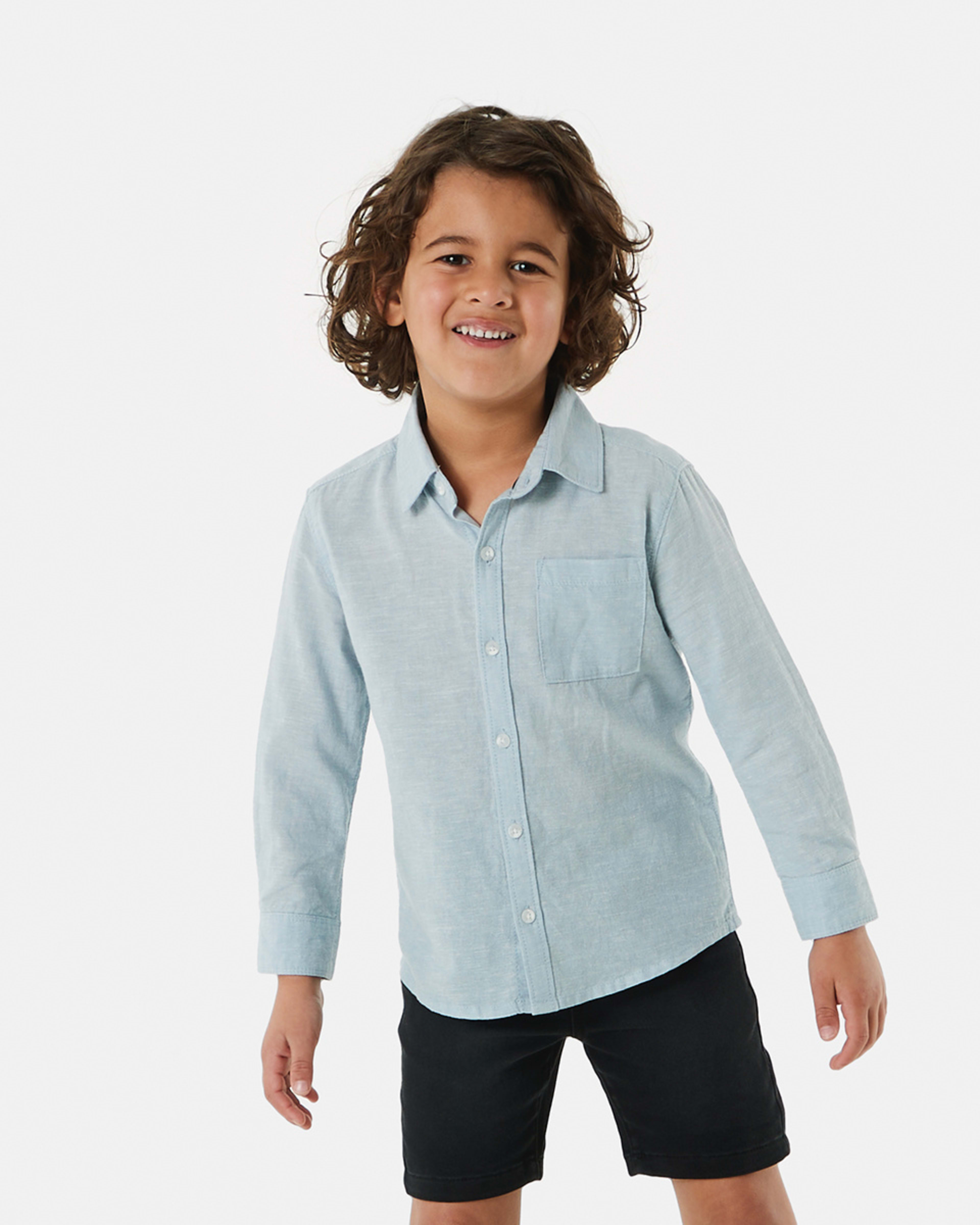Long Sleeve Linen Shirt - Kmart