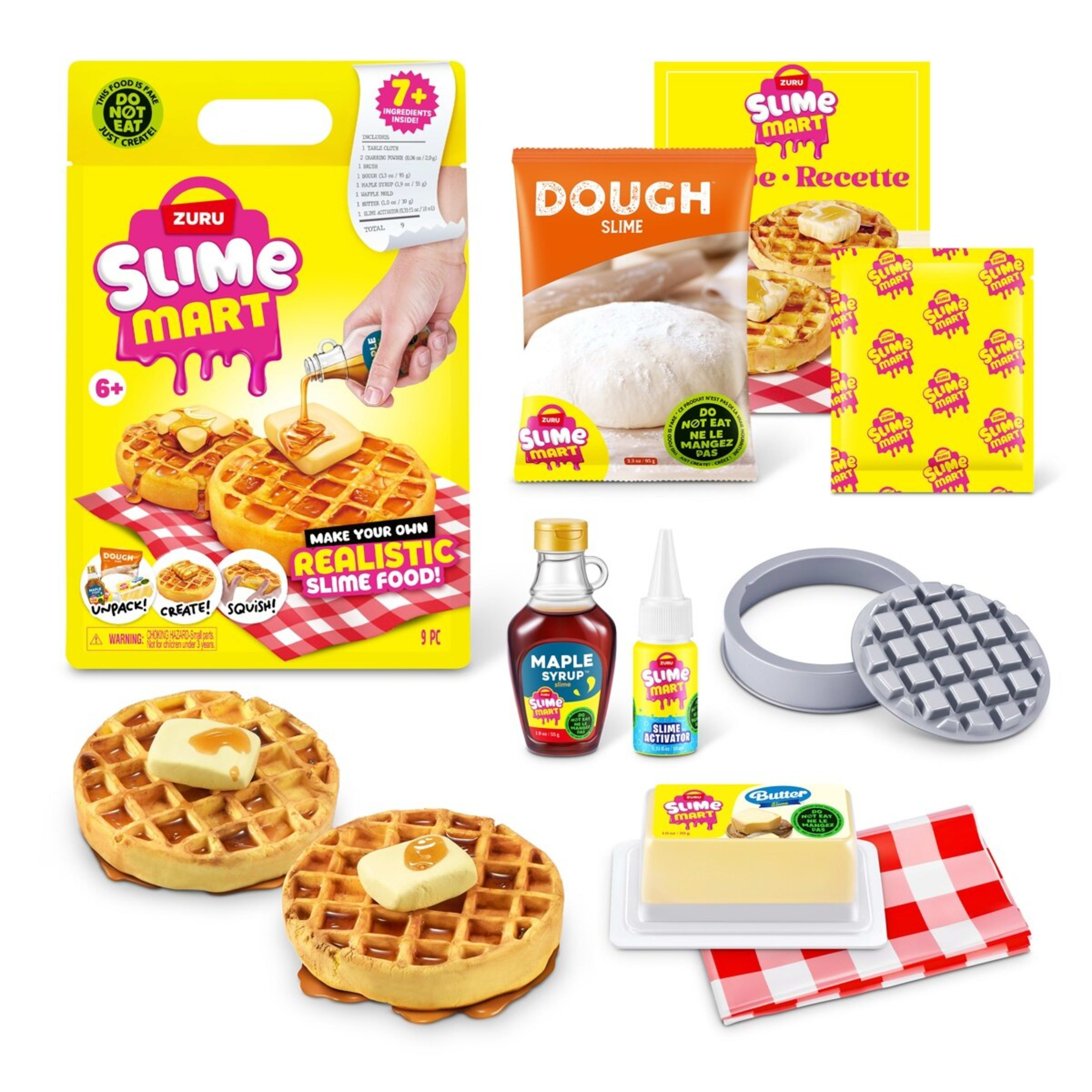 2 9 Piece Zuru Slime Mart Make Your Own Realistic Slime Food Playset - Waffles, 2 of 8