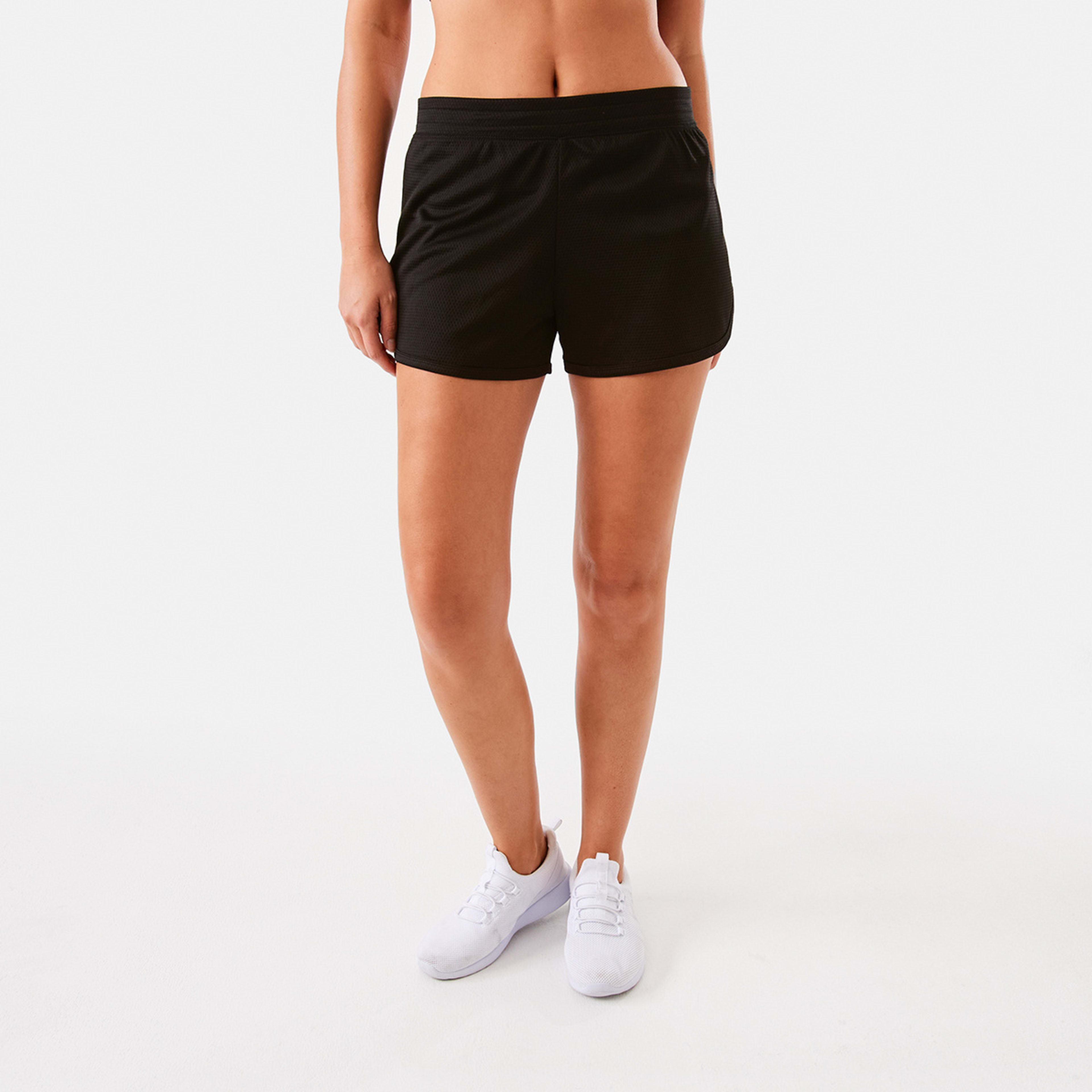 7 Active Womens Mesh Shorts Black, 7 of 7