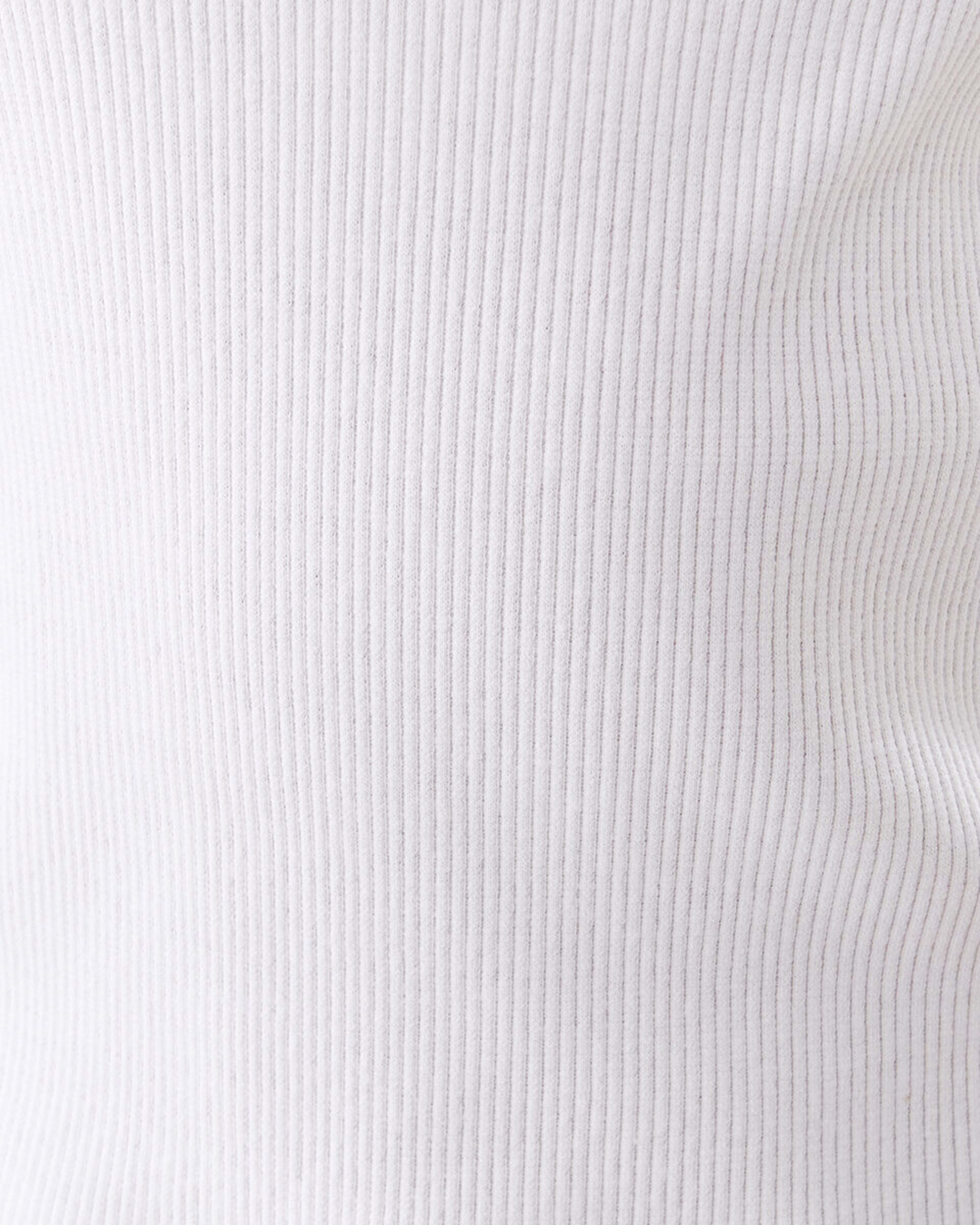 6 Short Sleeve Rib Top White, 6 of 10