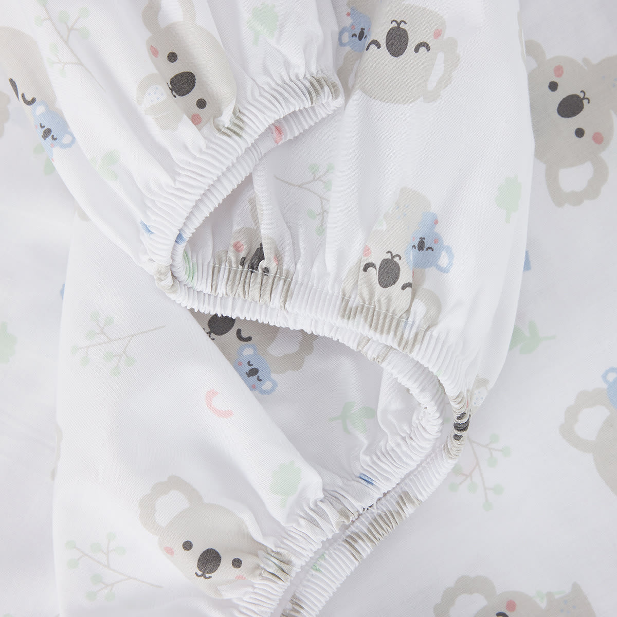 2 Pack Organic Cotton Fitted Cot Sheets Koala Kmart