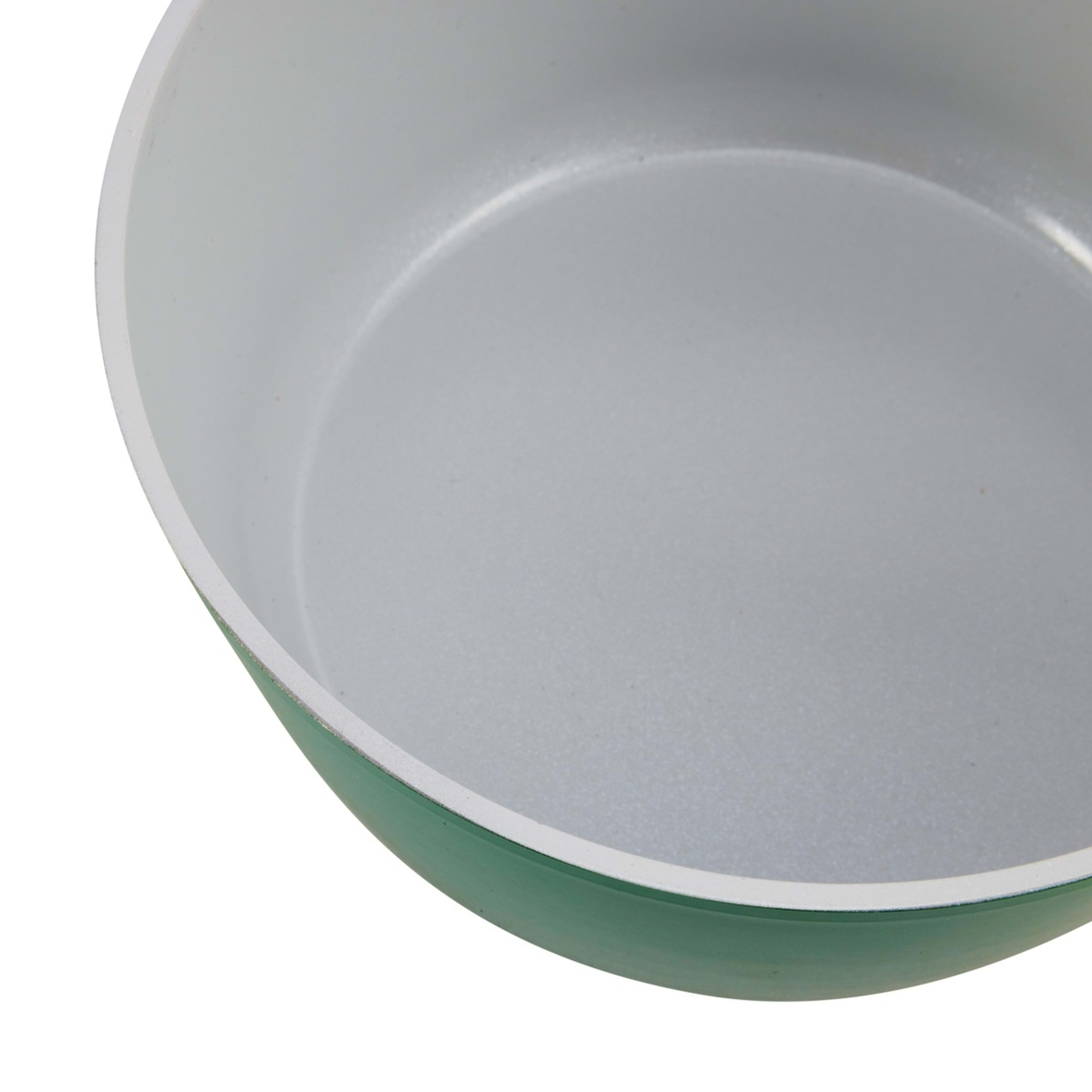 Set of 2 Green Ceramic Saucepans Kmart