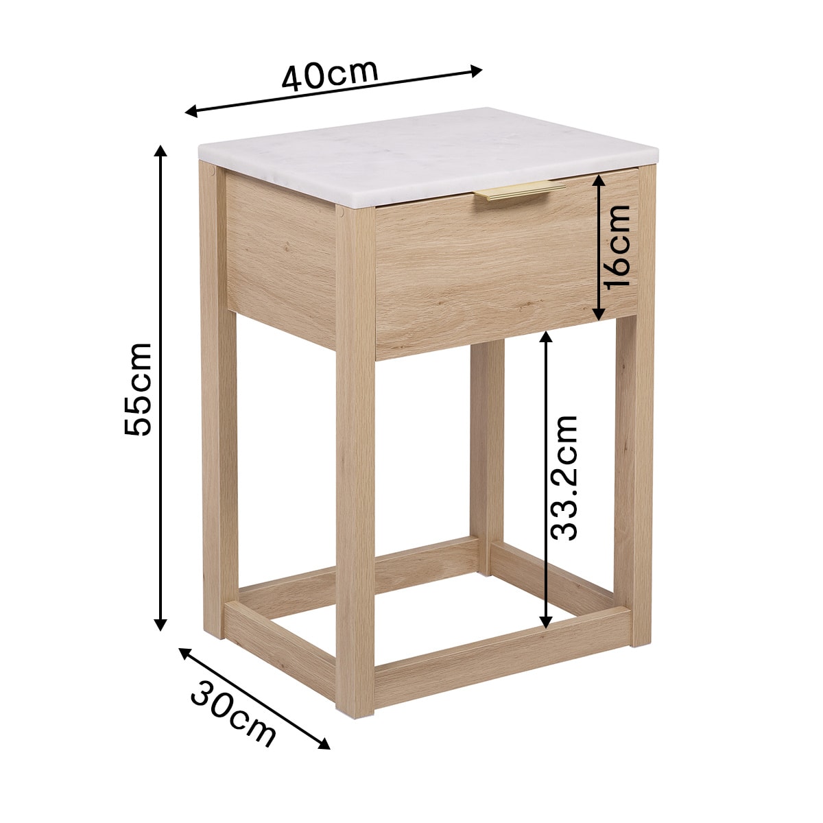 Marble Top Bedside Table Kmart