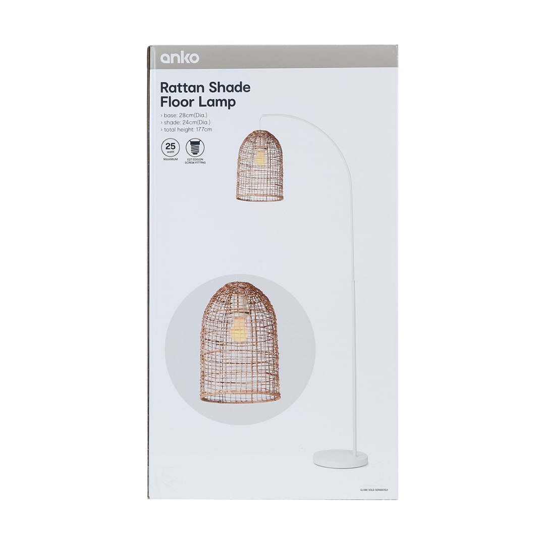 Rattan Shade Floor Lamp Kmart