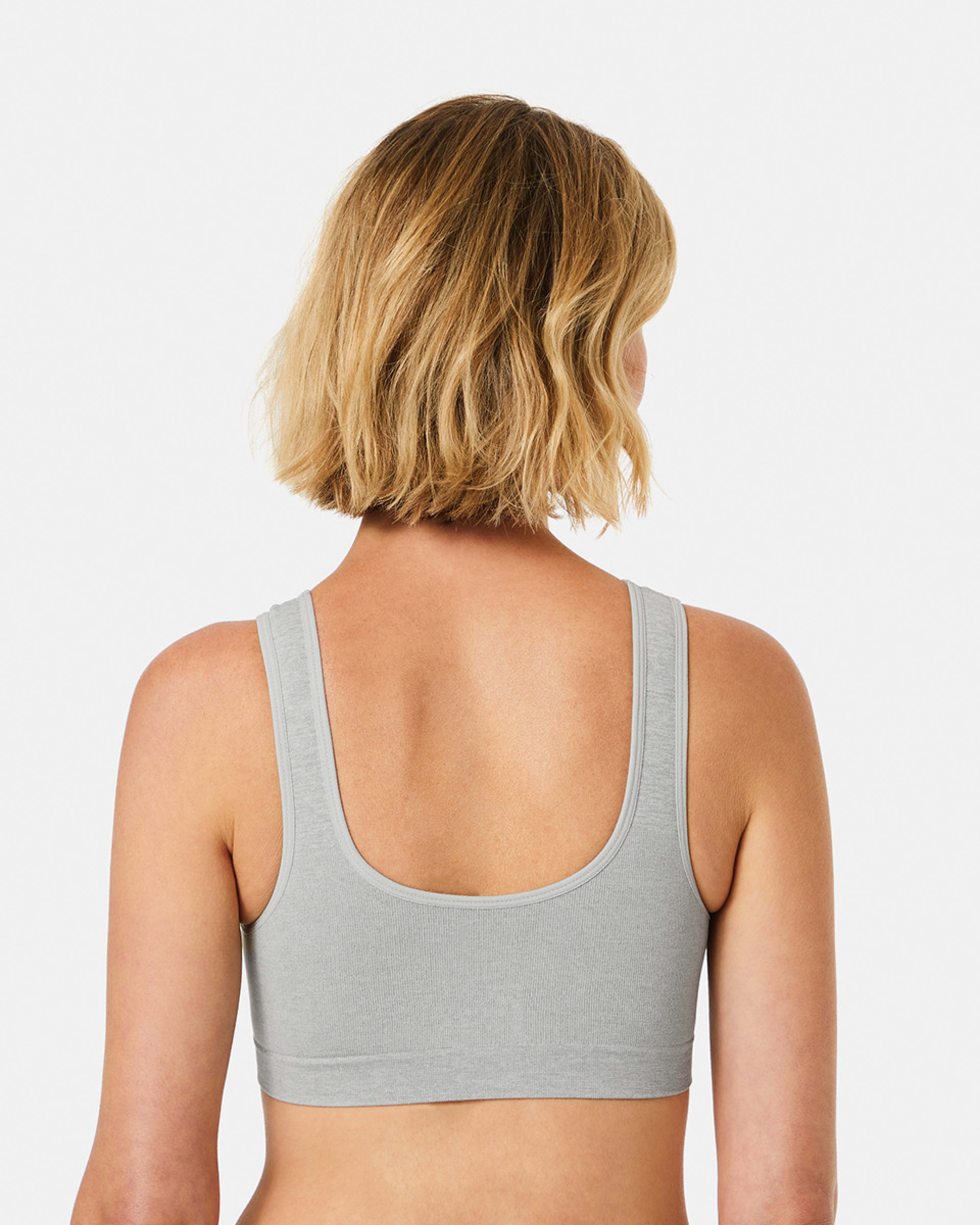 6 2 Pack Wirefree Post Surgery Crop WHITE, GREY MARLE, 6 of 8