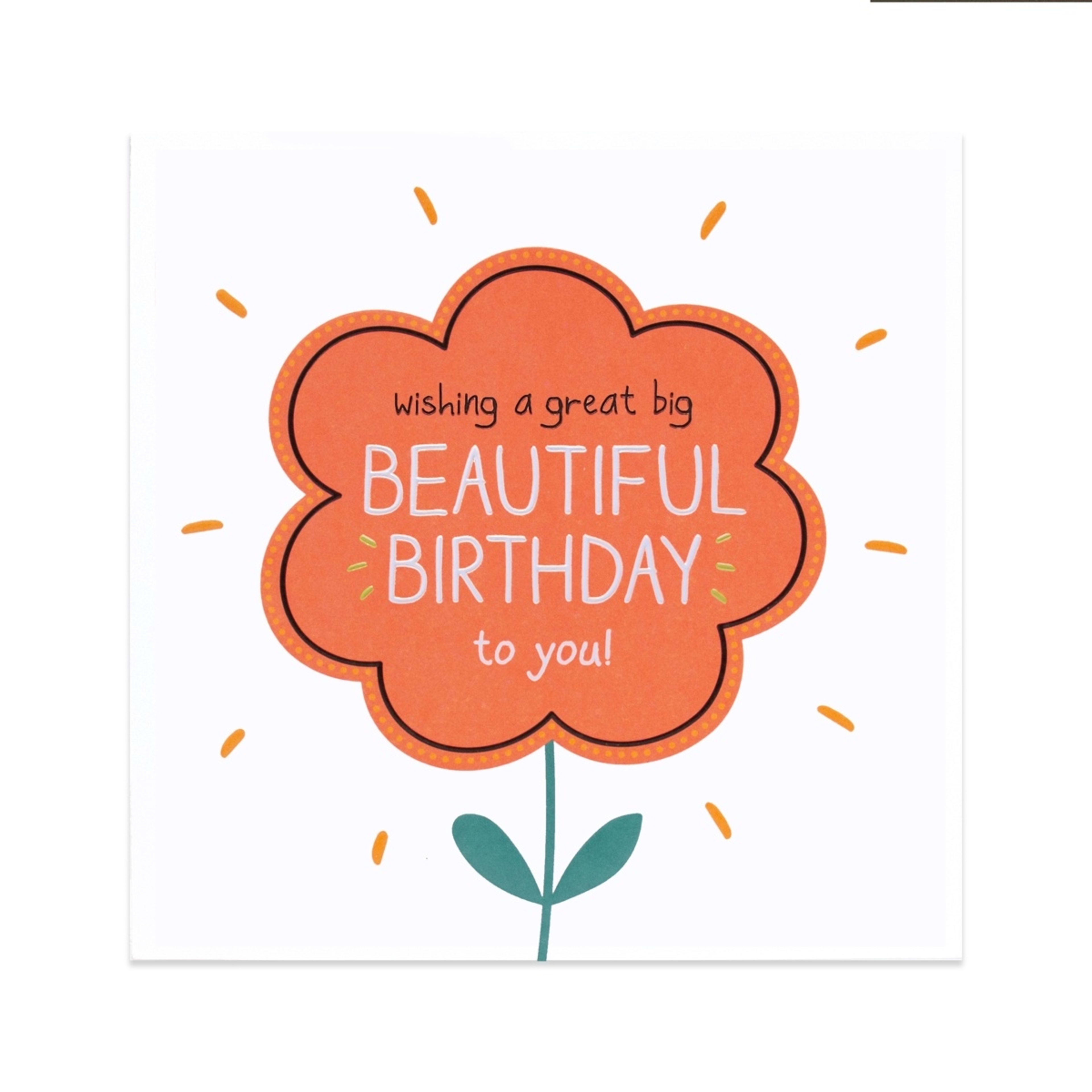 1 Hallmark Happy Birthday Card - Beautiful Birthday