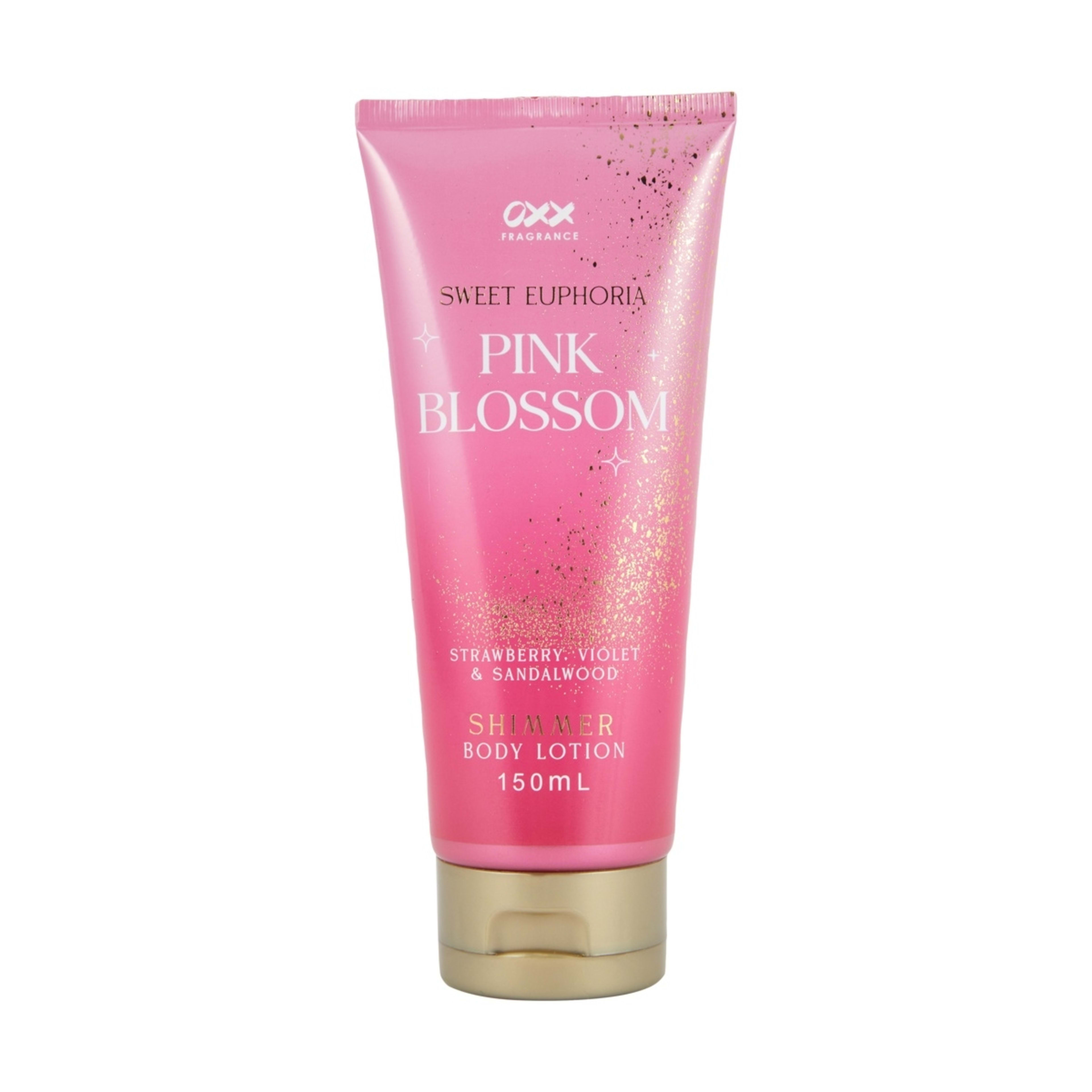 1 OXX Fragrance Sweet Euphoria Pink Blossom Shimmer Body Lotion 150ml - Strawberry, Violet and Sandalwood, 1 of 3