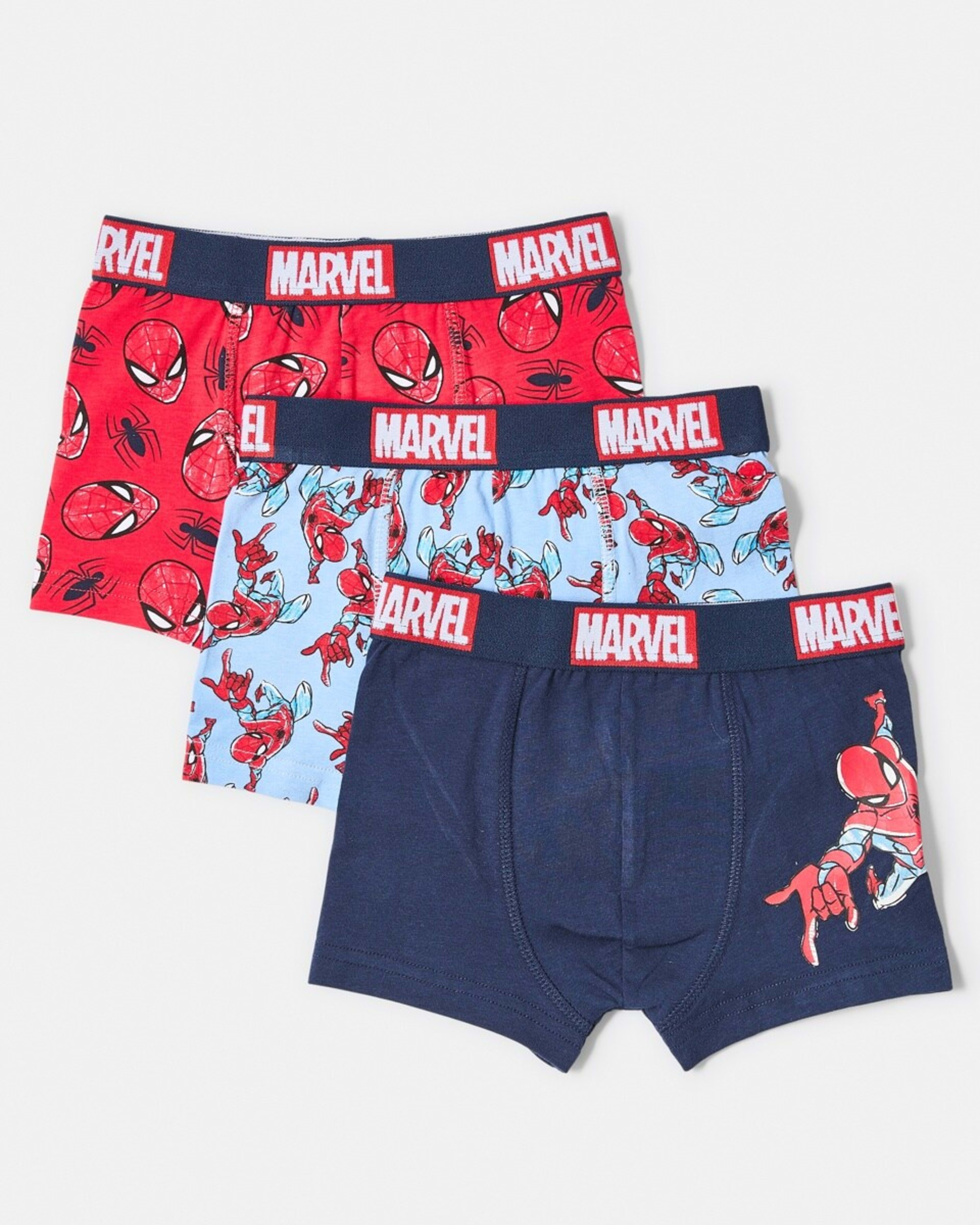 1 3 Pack Spider-Man License Trunks Spiderman, 1 of 6