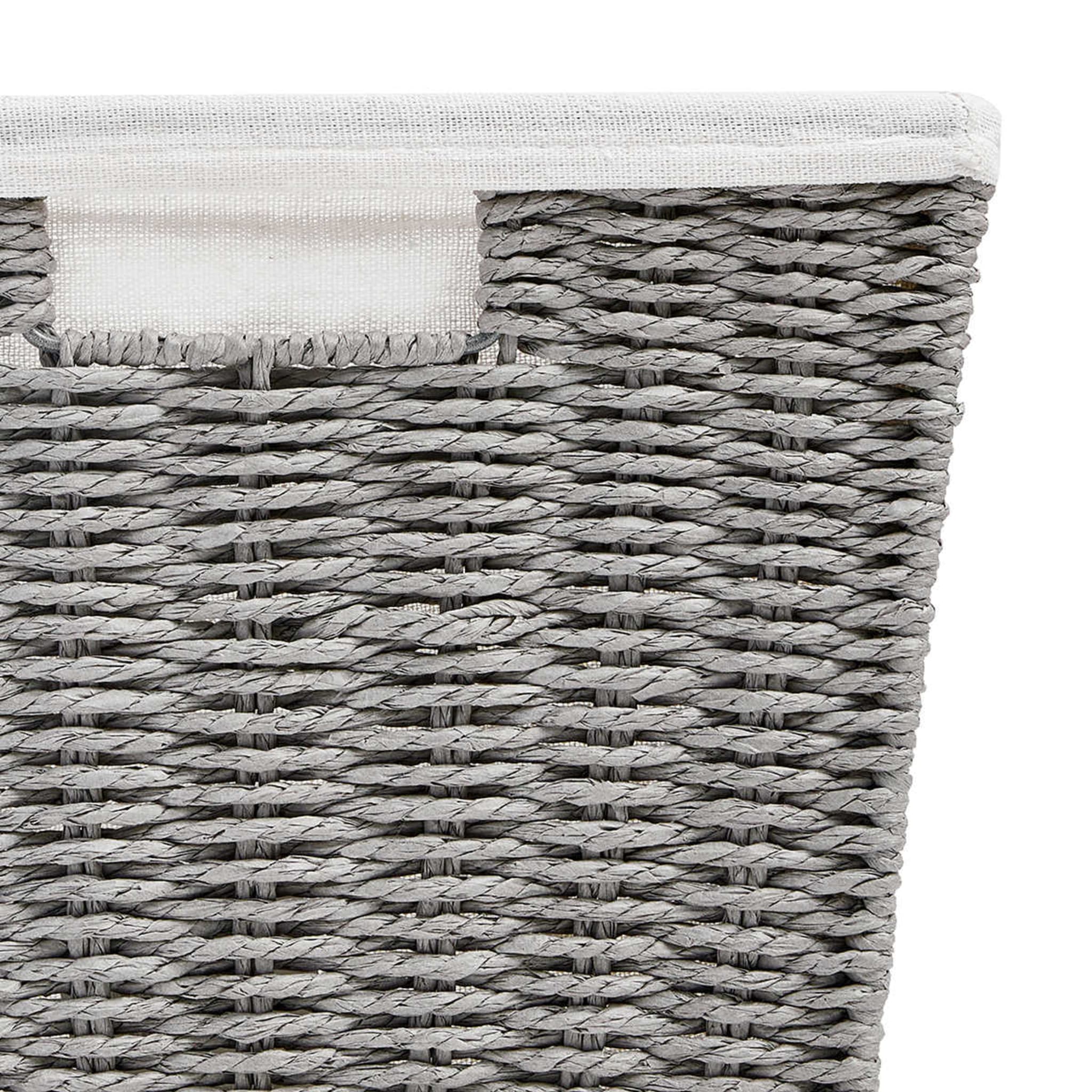 Rectangle Basket with Liner Grey Kmart